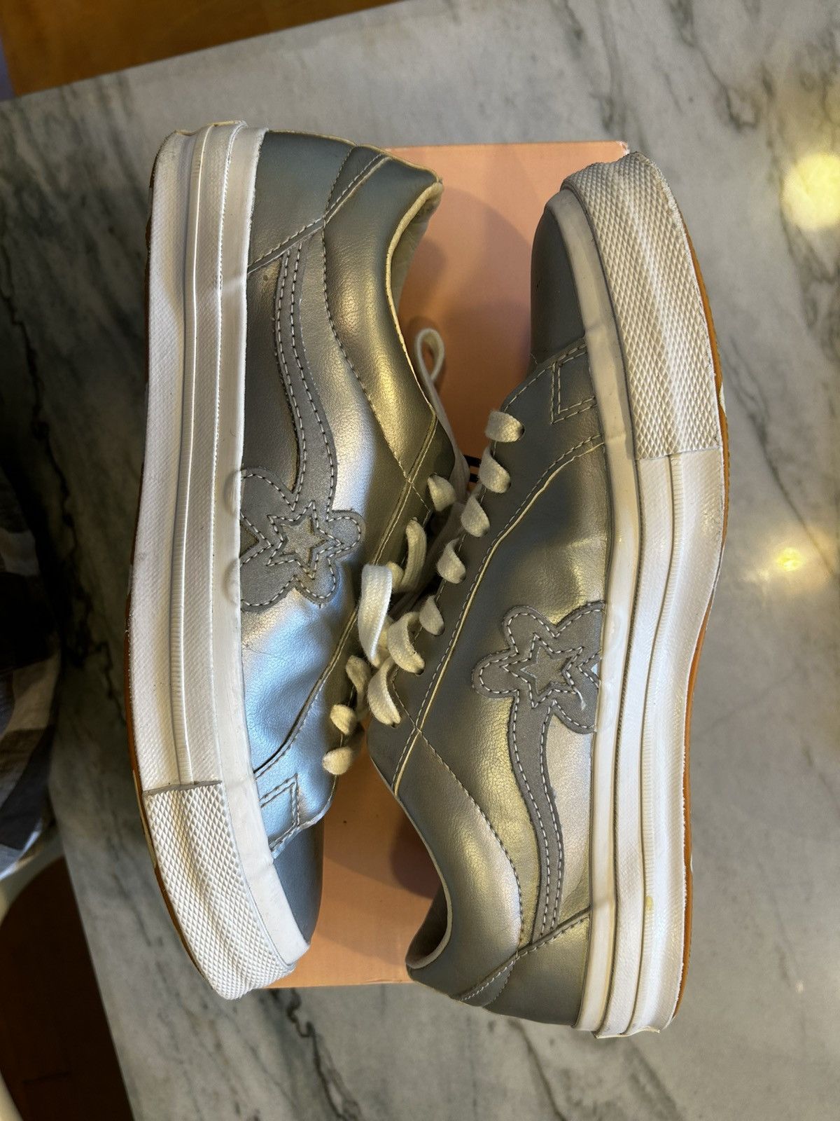 Converse × Golf Wang × Golf le Fleur Converse x Golf Le Fleur* low top Silver 3M Size US 8 / EU 41 - 1 Thumbnail