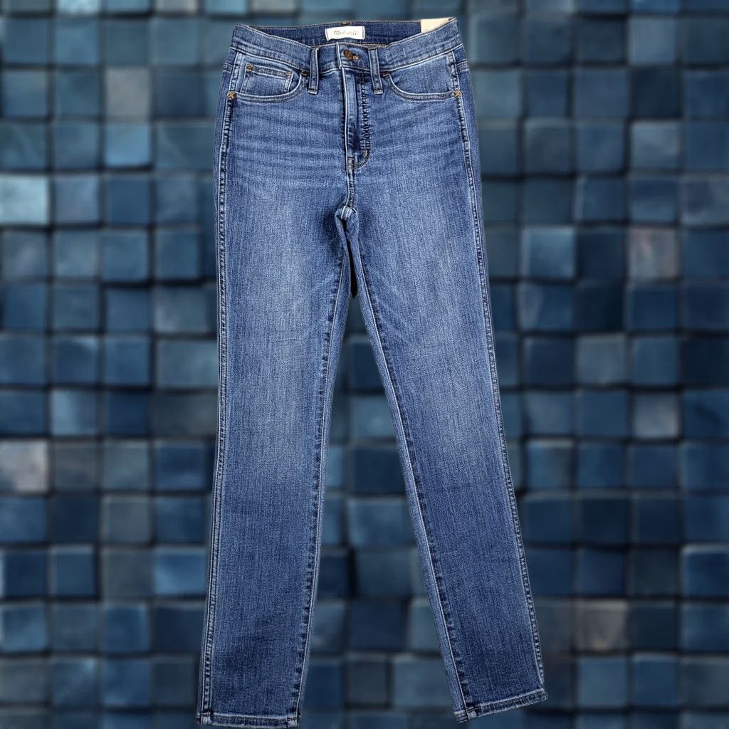 Madewell Madewell Jeans Skinny Denim Blue 10" HIGH-RISE 25 New Womens Regular Size 25 Shirt/Jeans? Size 42" / US 20 - 1 Thumbnail