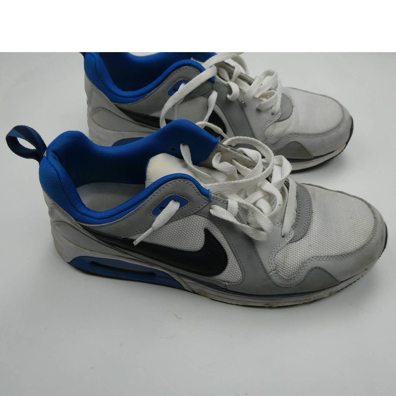 Nike Nike Air Max Trax Shoes, Lunarlon, 11.5, 620990, white/blue Size US 11.5 / EU 44-45 - 4 Thumbnail
