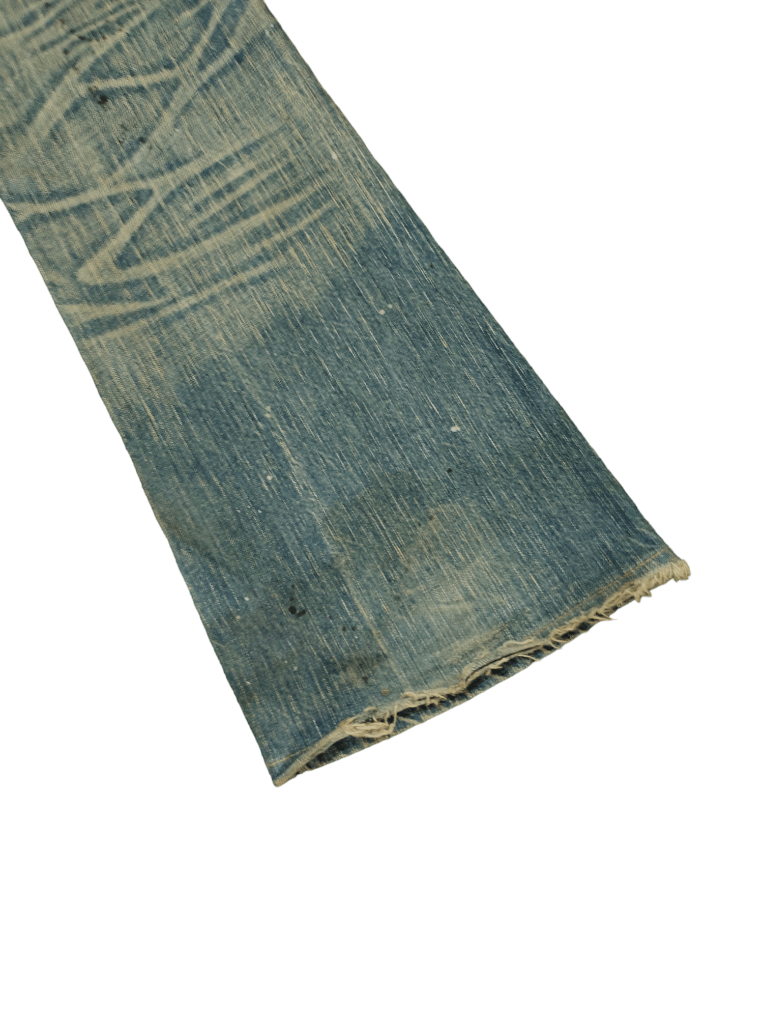 Le Grande Bleu (L.G.B.) Flare Jeans Edwin Blue Trip Clawmark Distress Faded Bootcut Size US 32 / EU 48 - 17 Thumbnail