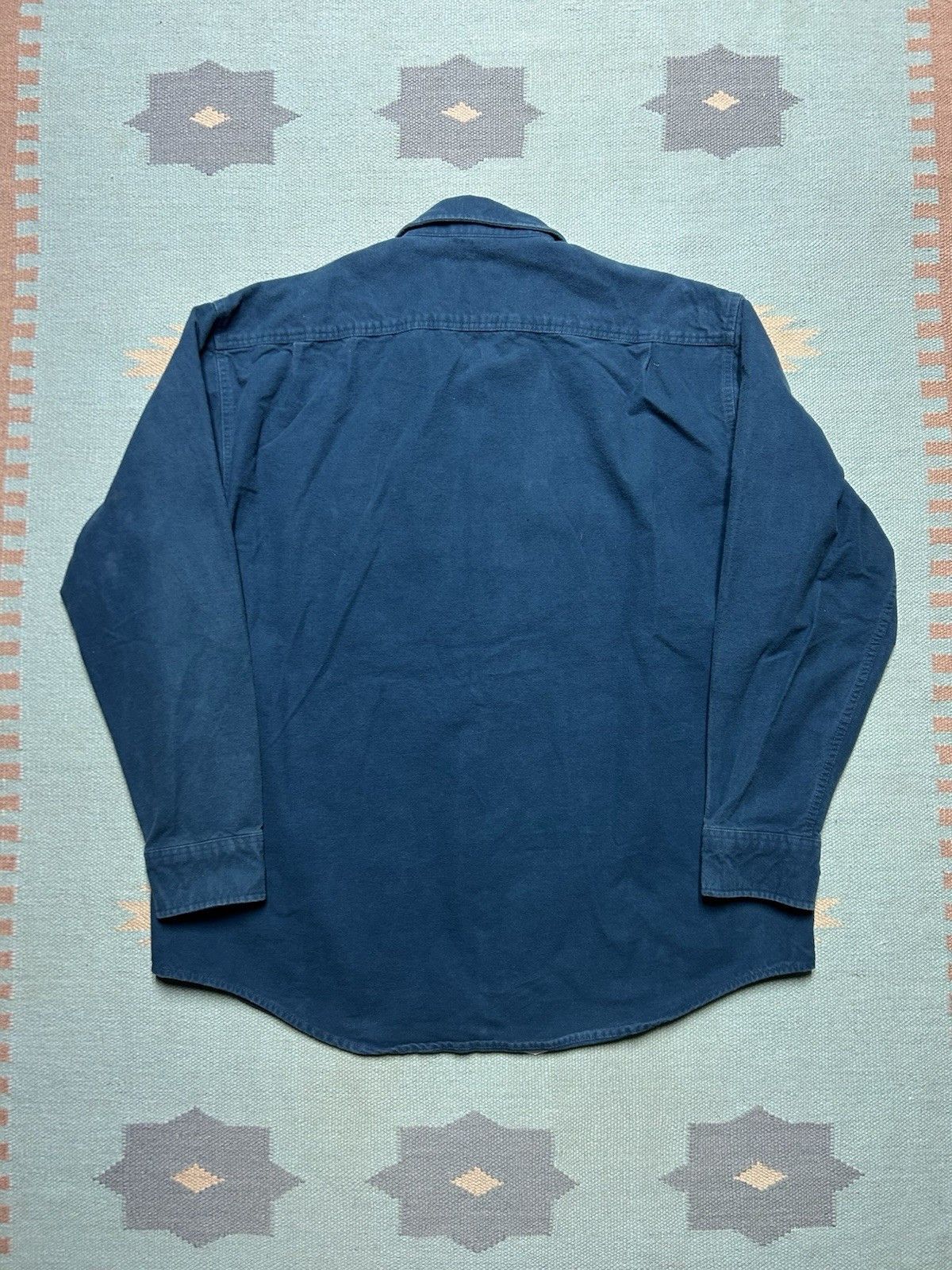 Vintage Vtg Cabelas button shirt deerskin chamois deer blue XL tall Size US XL / EU 56 / 4 - 6 Thumbnail