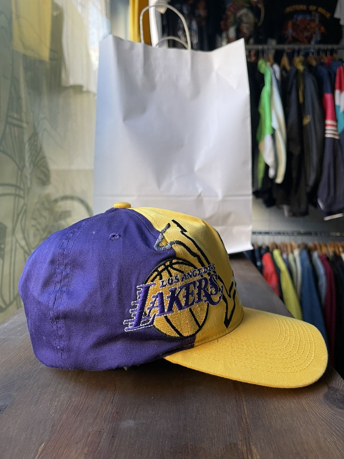 NBA × Sports Specialties × Vintage LA Lakers Sports Specialties Snap back hat cap Size ONE SIZE - 3 Thumbnail