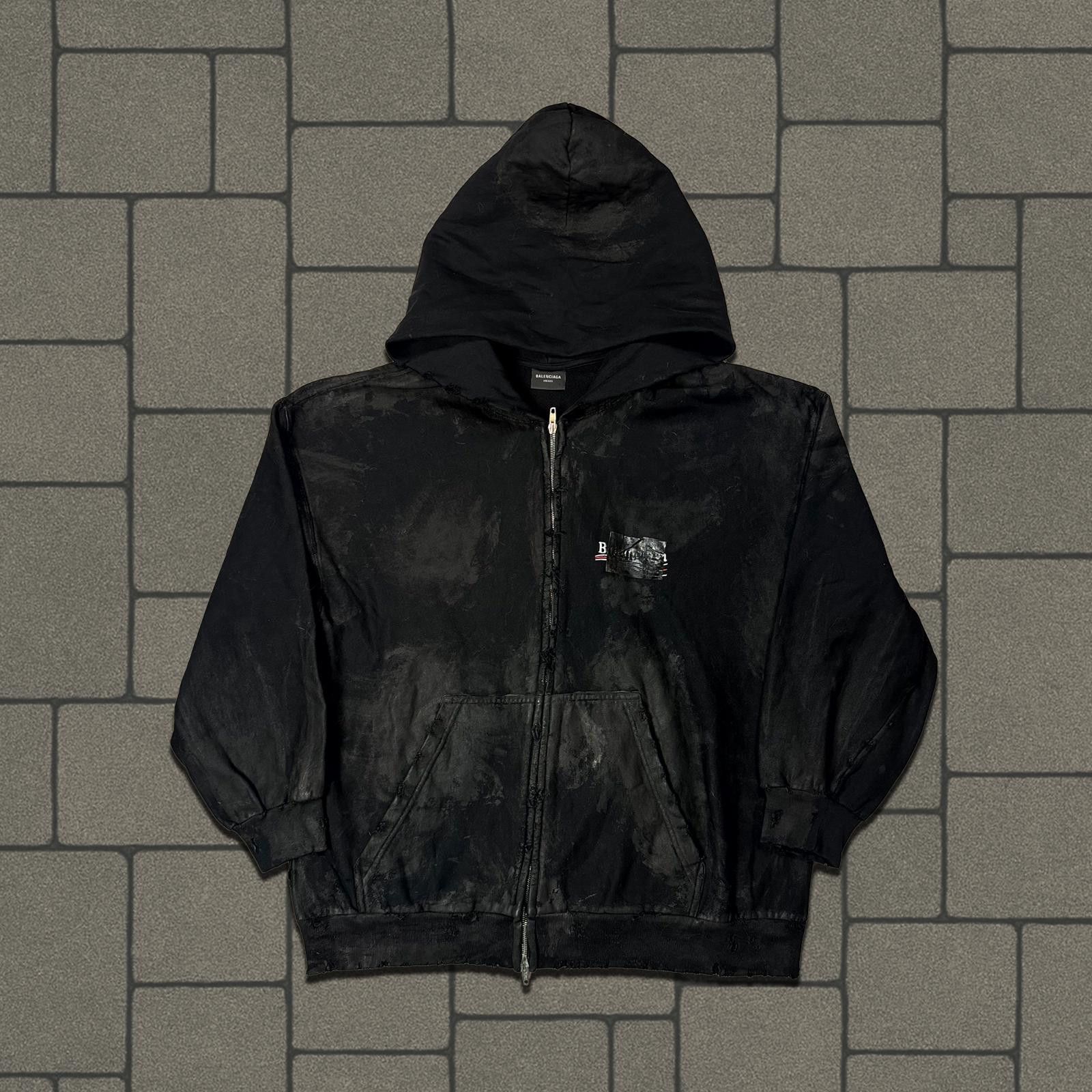 Balenciaga SS24 INSIDE OUT ZIPUP HOODIE | Grailed