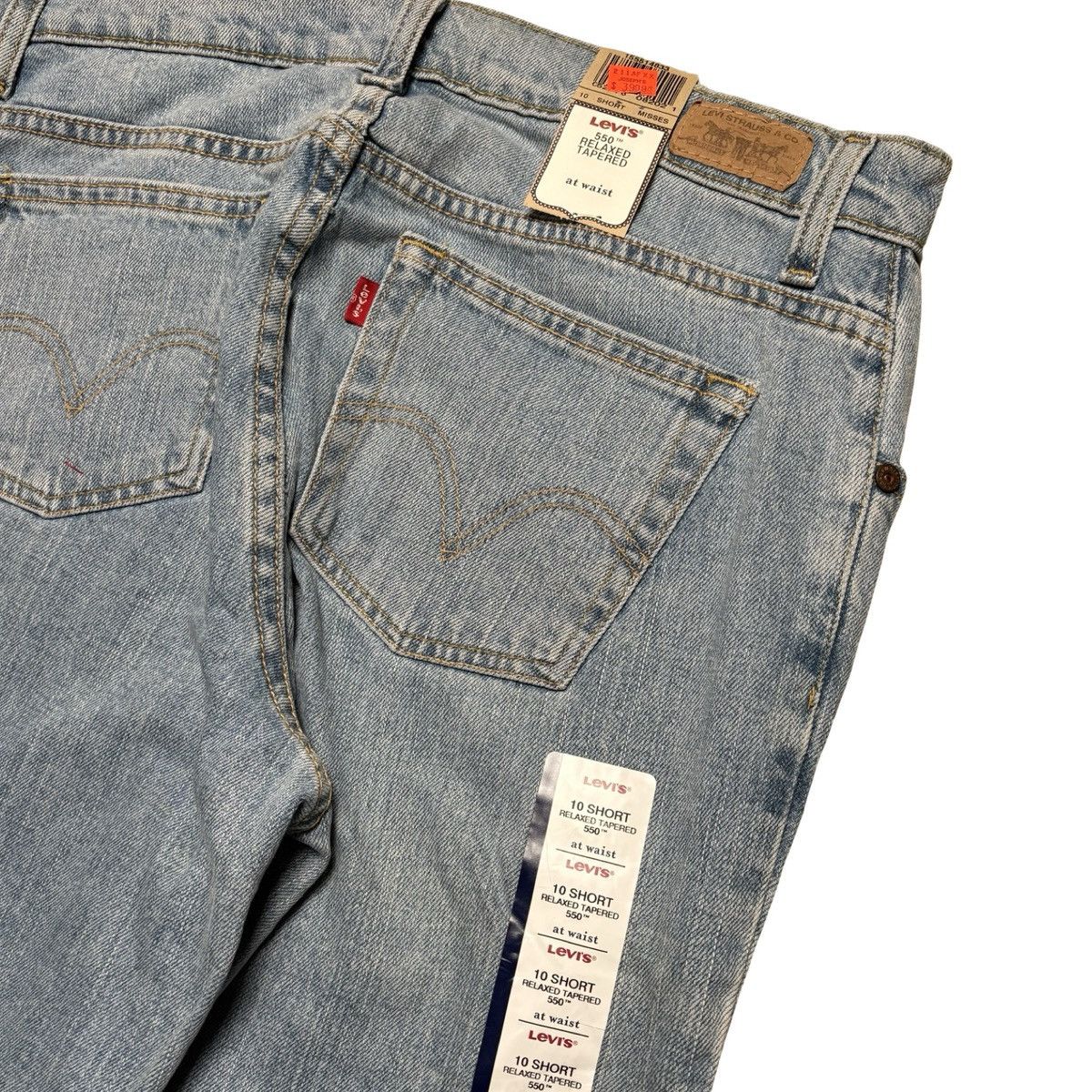 Levi's Vintage Y2K Levi's 550 Relaxed Tapered Light Wash Jeans 10 Size 32" / US 10 / IT 46 - 3 Thumbnail