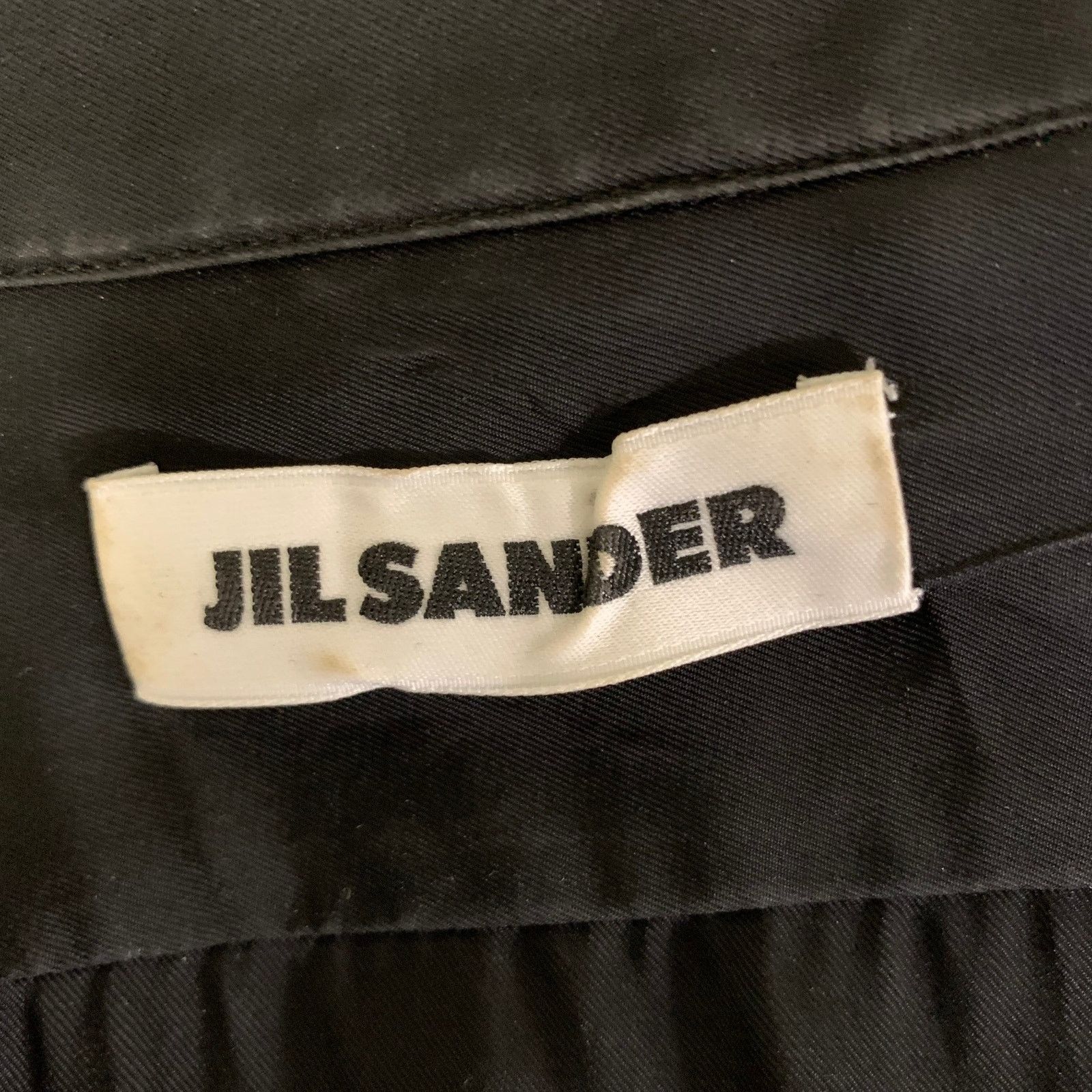 Jil Sander JIL SANDER Size XS Black Viscose Pleated Shirt Size XS / US 0-2 / IT 36-38 - 6 Thumbnail