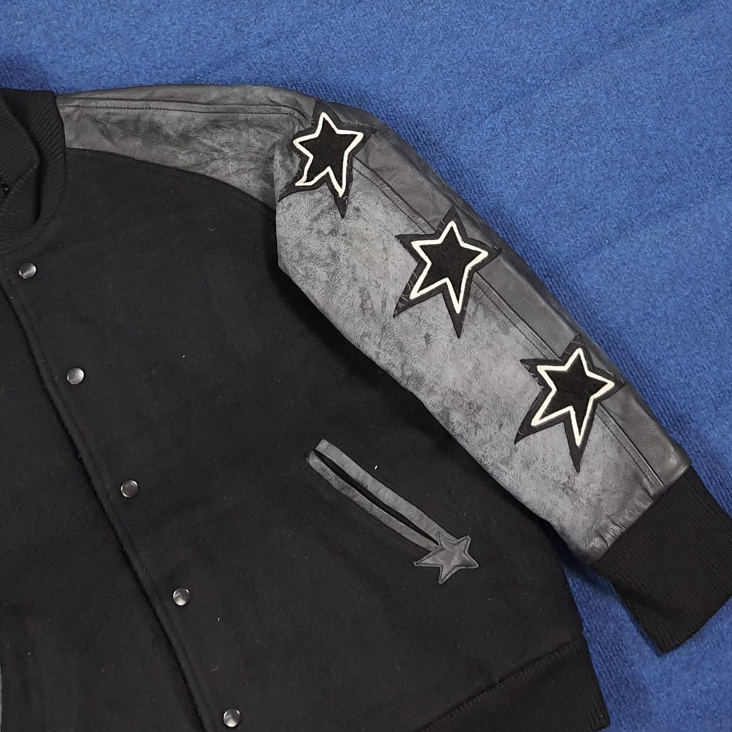 Japanese Brand Vintage Ambivalent Japan Varsity Leather Wool Jacket C278N12 Size US L / EU 52-54 / 3 - 2 Thumbnail