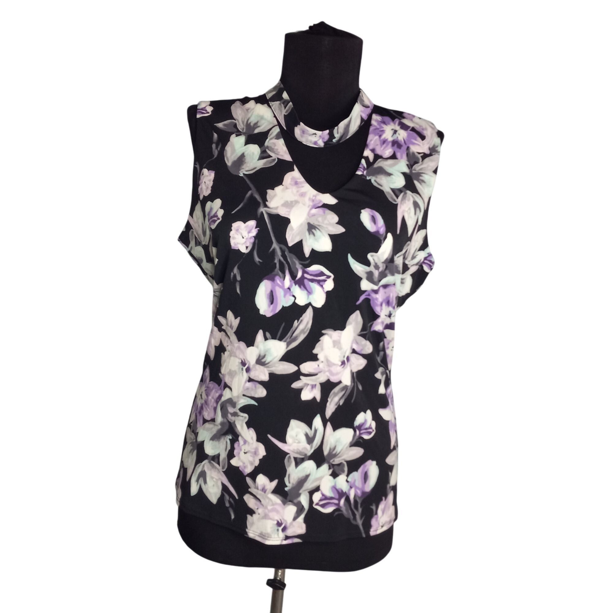 White House Black Market White House Black Market Size M Top Floral Print Sleeveless Size M / US 6-8 / IT 42-44 - 1 Thumbnail