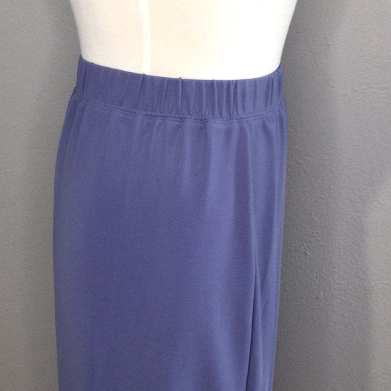 Other Susan Graver Purple Knee Length Split Back Straight Skirt 3X Size 42" / US 20 - 5 Thumbnail
