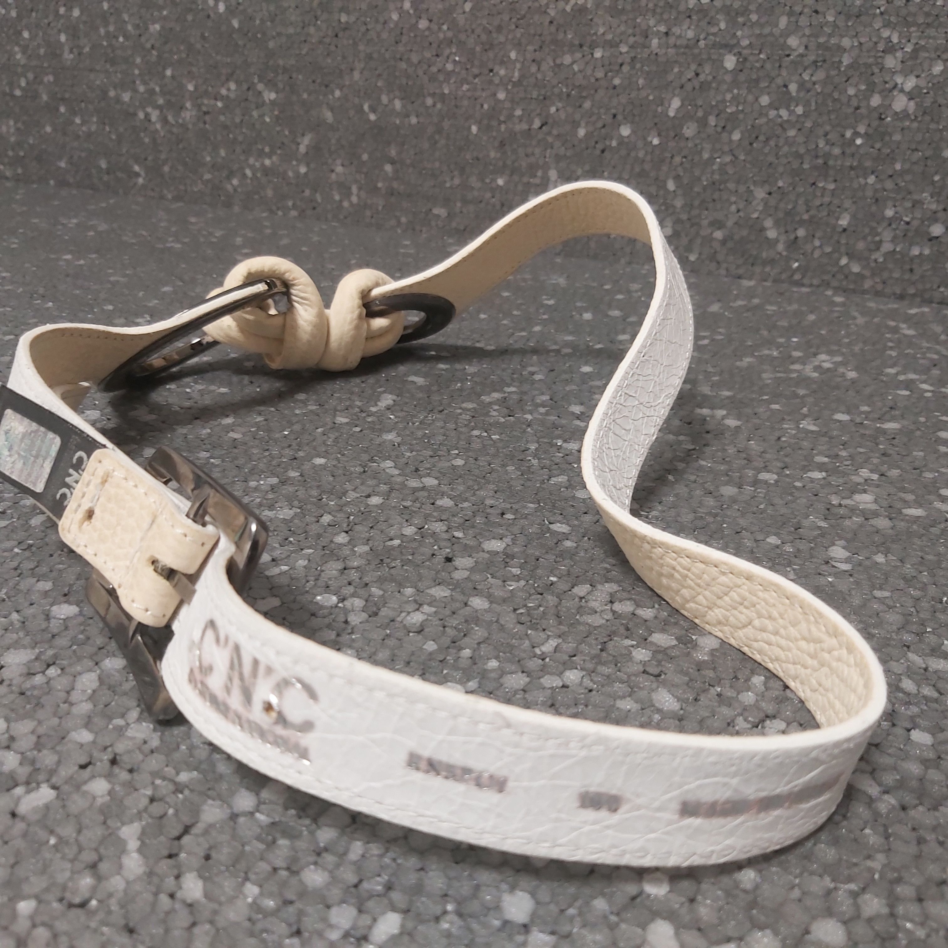 Costume National Costume National belt large metal rings cream leather belt Size ONE SIZE - 12 Thumbnail
