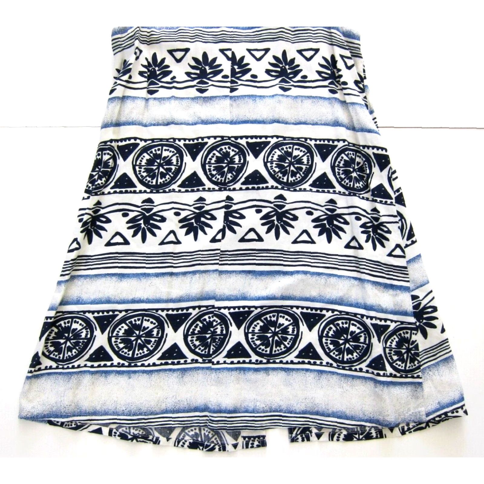 Vintage VINTAGE Sostanza 100% Rayon Blue White Floral Button Down Tank Sun Dress Small Size S / US 4 / IT 40 - 6 Thumbnail