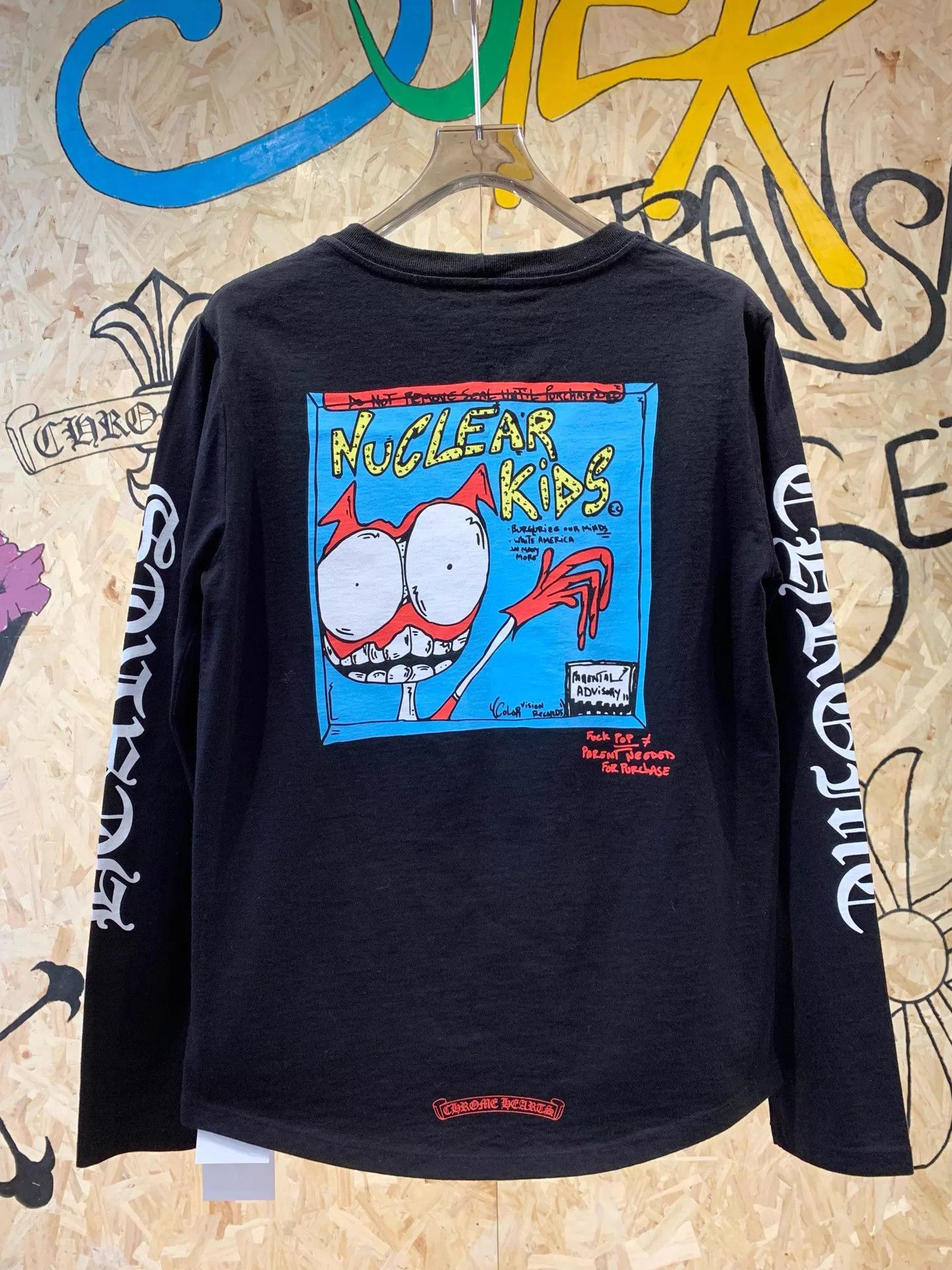 Chrome Hearts Chrome Hearts Mattyboy Black 2-Arm Graffiti LS Tee Size US S / EU 44-46 / 1 - 5 Thumbnail