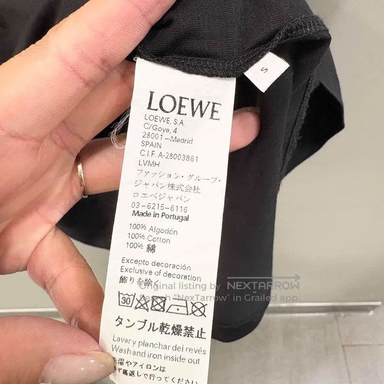 Loewe Loewe Black short-sleeve T-shirt Size S / US 4 / IT 40 - 3 Thumbnail