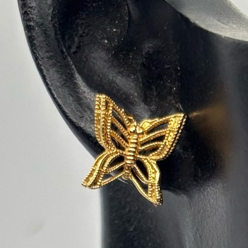 Other Y2K Gold Butterfly Earrings Size ONE SIZE - 1 Thumbnail