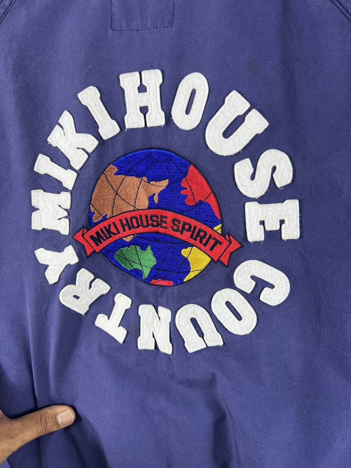 Mickey Inc 🔥 Vintage 90's Miki House Country Distressed Varsity Size US L / EU 52-54 / 3 - 15 Thumbnail