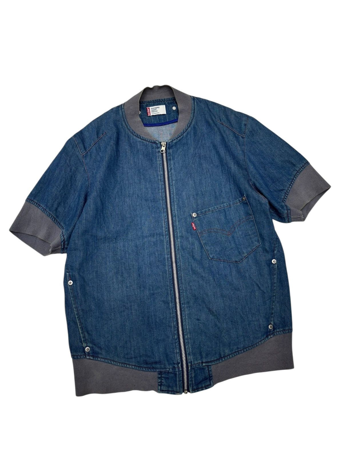 Levi's LEVIS ENGINEERED DENIM BLOUSON SHORT SLEEVE ZIP UP Size US M / EU 48-50 / 2 - 5 Thumbnail