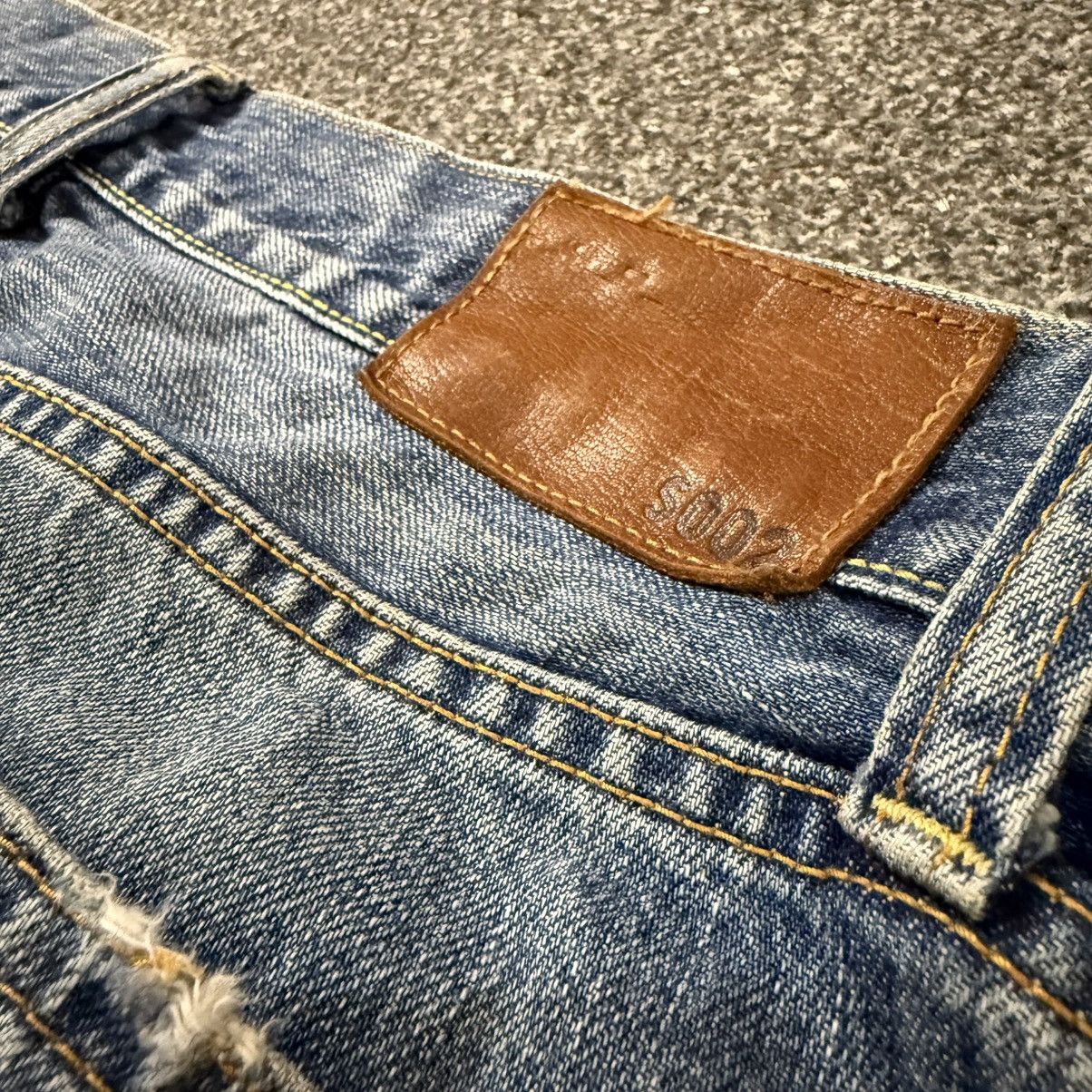Undercover × Uniqlo 🔥🇯🇵 Archive Vintage 90s Uniqlo S002 UJ Distressed Denim Jeans Size US 34 / EU 50 - 8 Thumbnail