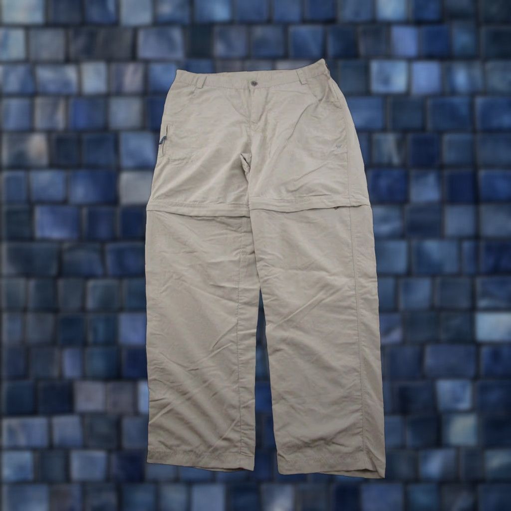 Vintage White Sierra Nylon Convertible Men's Pants XL Inseam 31" Beige Cargo Pocket Straight Regular Summer Spring Fall Clothing Men Size US 36 / EU 52 - 1 Thumbnail