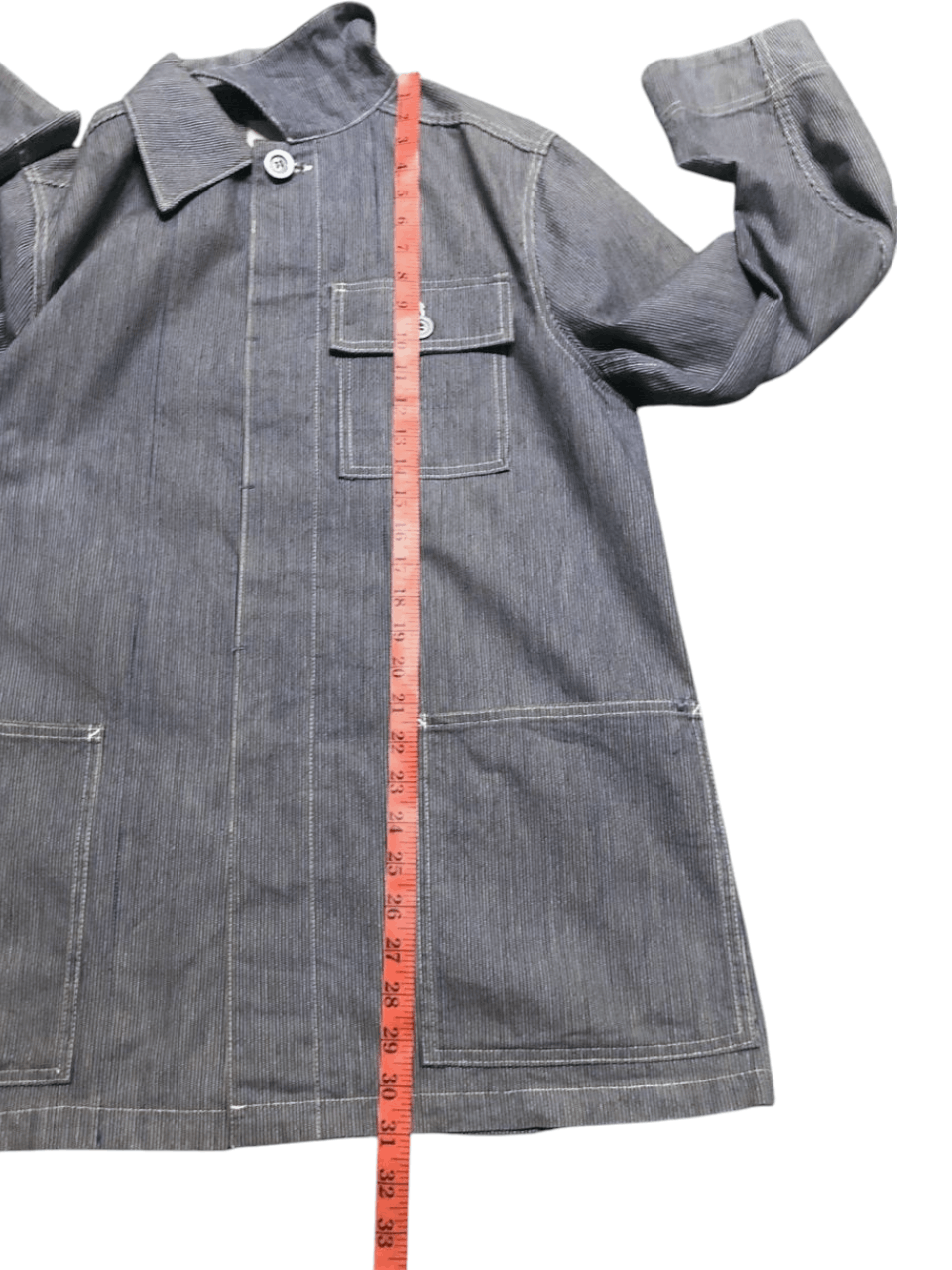 BIGI VINTAGE MEN'S BIGI HICKORY CHORE JACKET MADE IN USA Size US L / EU 52-54 / 3 - 12 Thumbnail