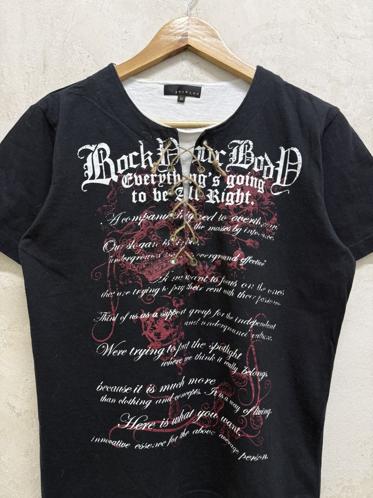14th Addiction 2000s Archival Spinash Double Layer Laces Gothic Tees Size US S / EU 44-46 / 1 - 2 Thumbnail