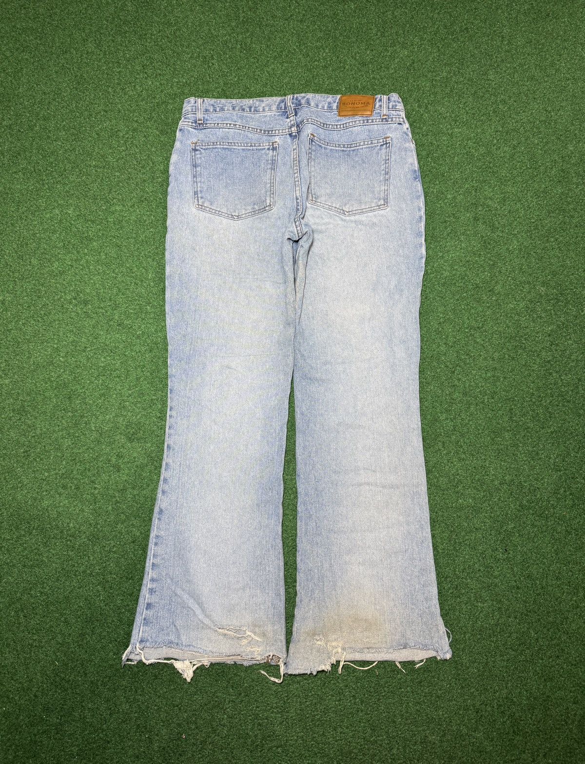Sonoma Vtg 70s Sonoma Bootcut Flare 36x30 Distressed Jeans Size US 36 / EU 52 - 1 Thumbnail