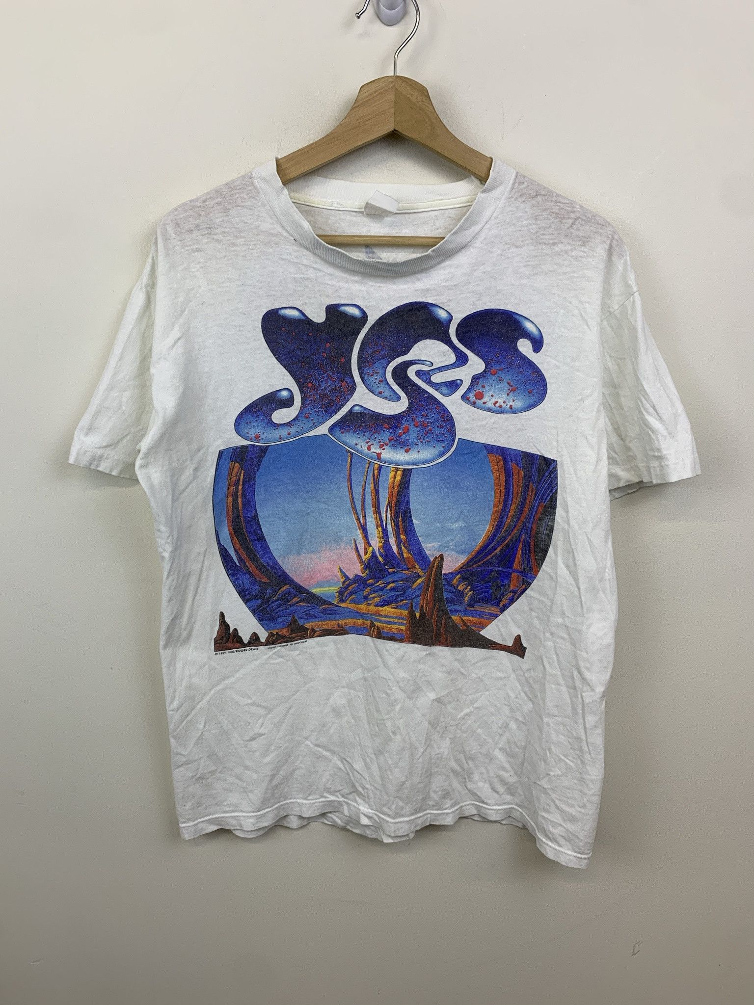 yes ツアーTシャツ 1991 Yes 1991 Yesshows バンドt ヴィンテージ