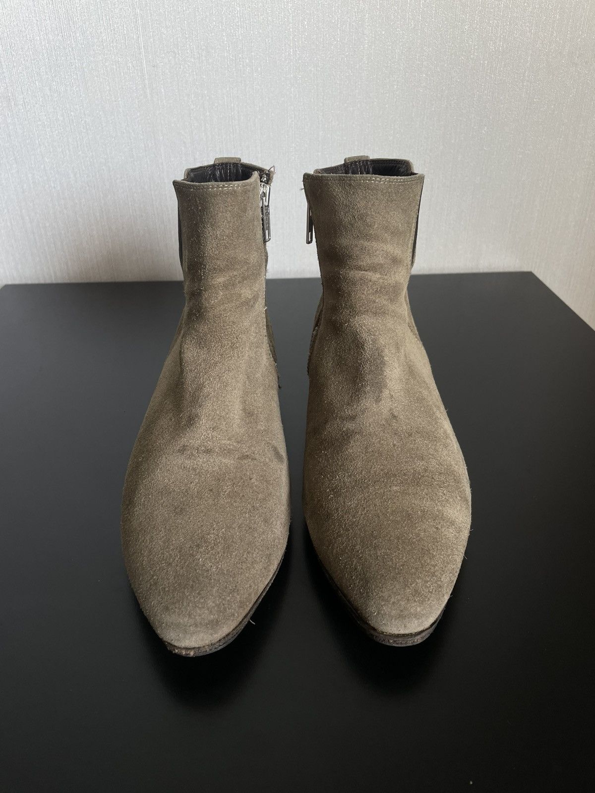 Designer × Isabel Marant × Isabel Marant Etoile Isabel Marant Etoile Lennon Chelsea Zip Boots Suede Sneakers Size US 9 / IT 39 - 4 Thumbnail