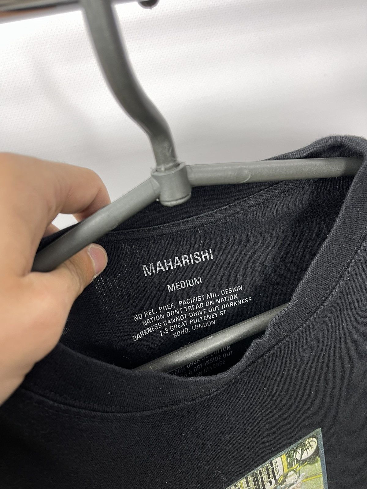 Maharishi Maharishi T-Shirt Size M Black Central Logo Made In Portugal Size US M / EU 48-50 / 2 - 3 Thumbnail