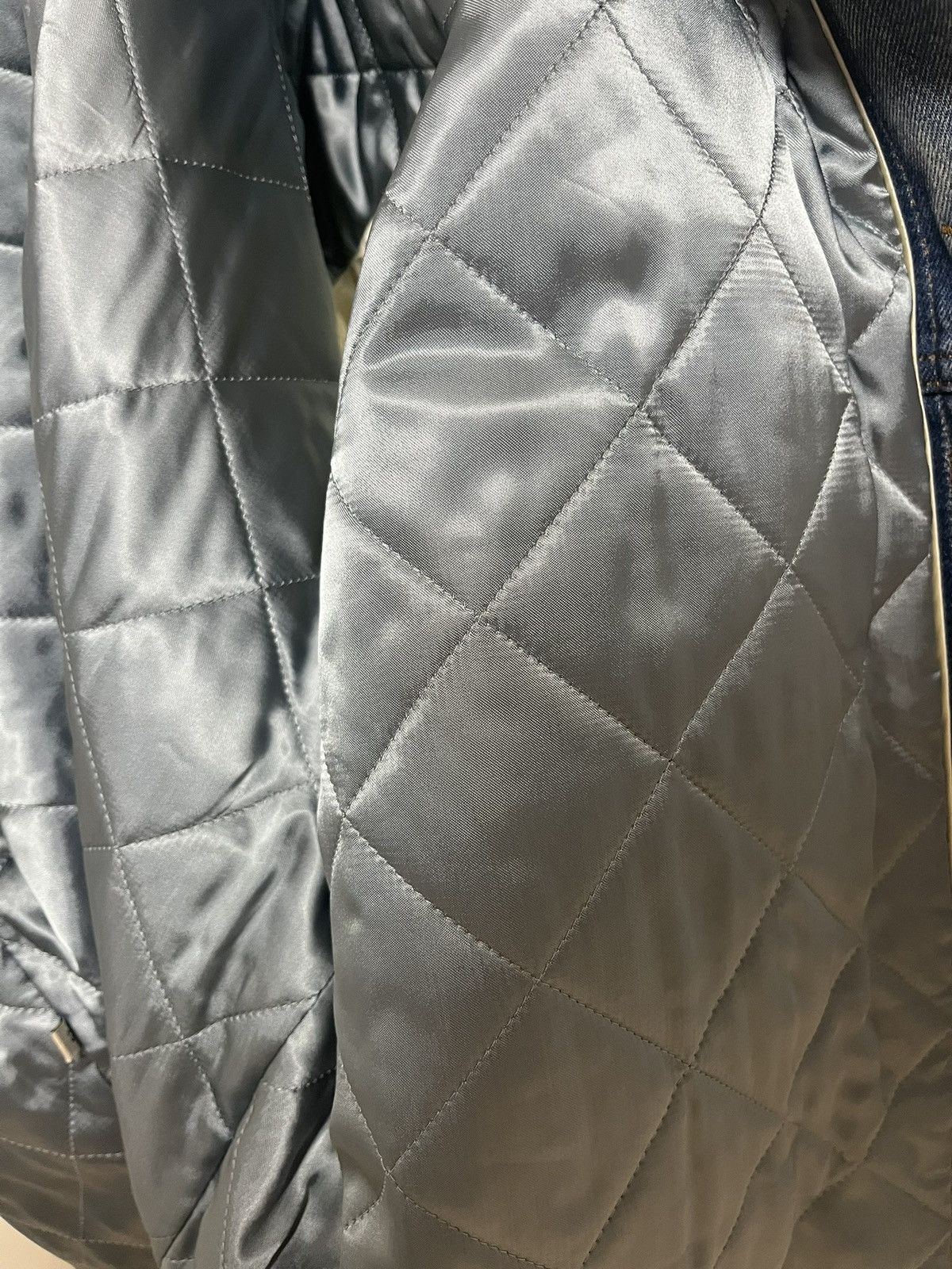 Gucci Gucci Salon Quilted Silk-Lined Oversized Denim Jacket Size US L / EU 52-54 / 3 - 5 Thumbnail