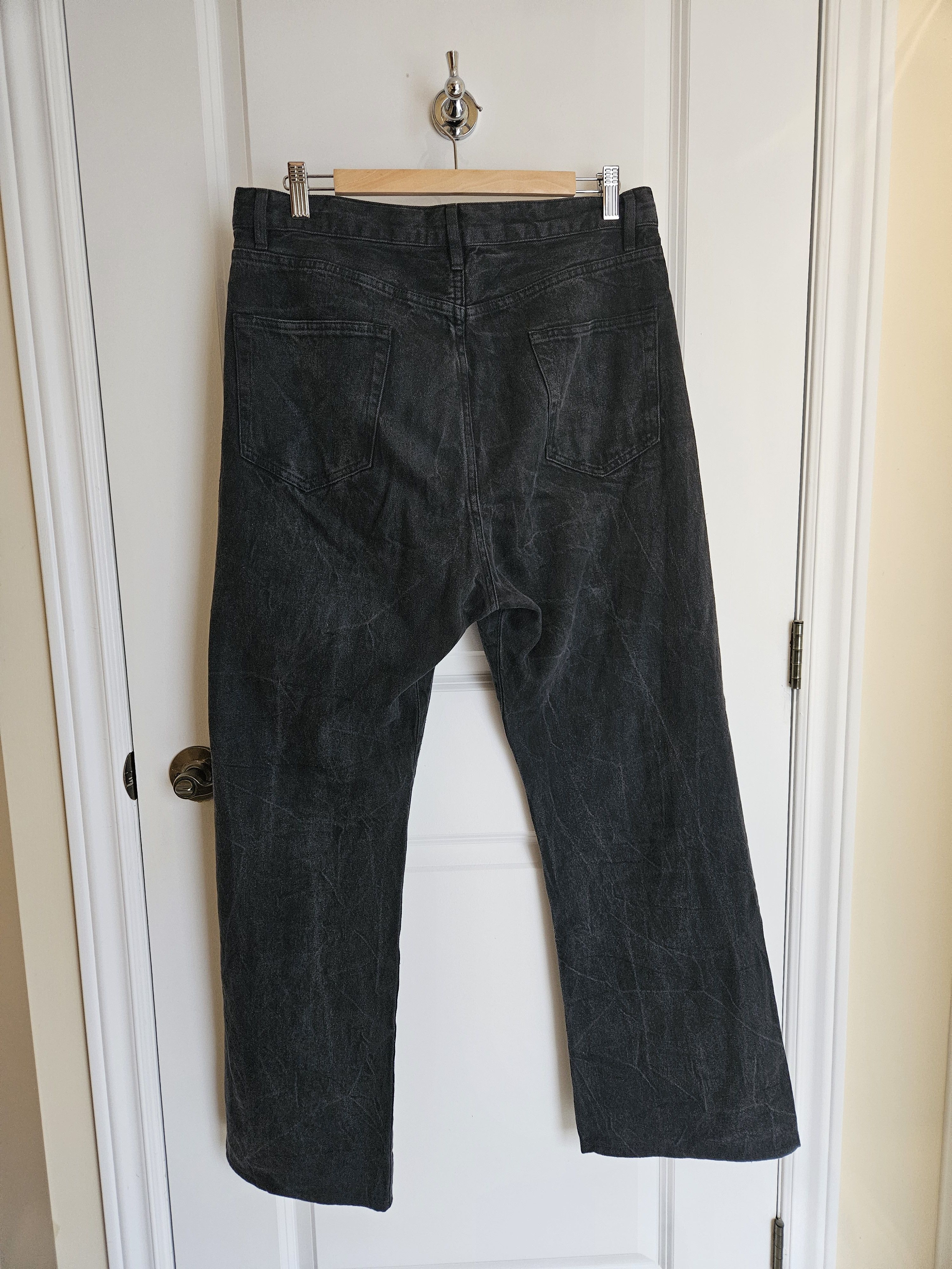 Auralee Selvedge Faded Light Denim (Lightning Effect) Size US 34 / EU 50 - 3 Thumbnail