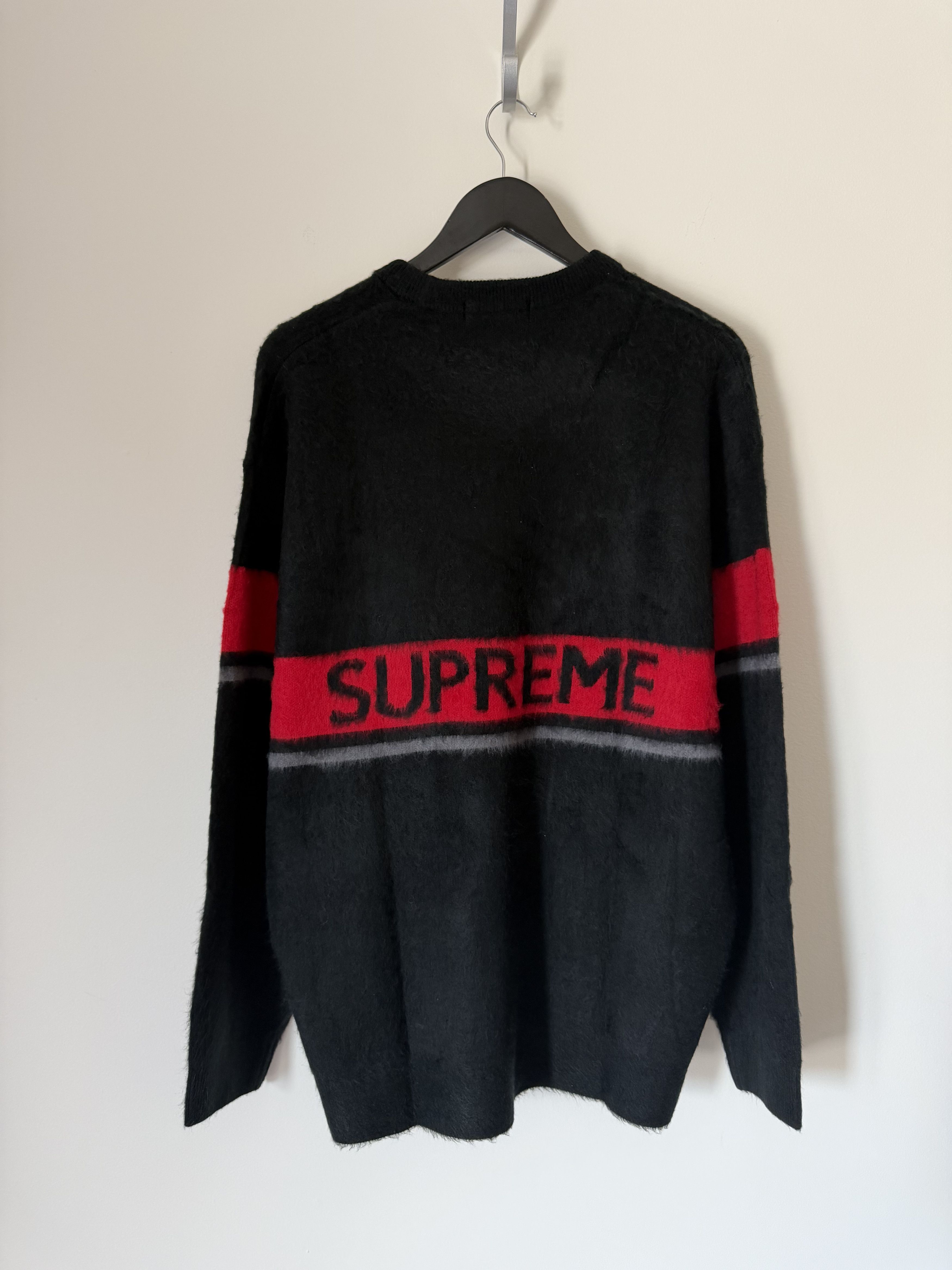 Supreme Supreme Brushed Stripe Sweater in Black Size US XL / EU 56 / 4 - 1 Thumbnail