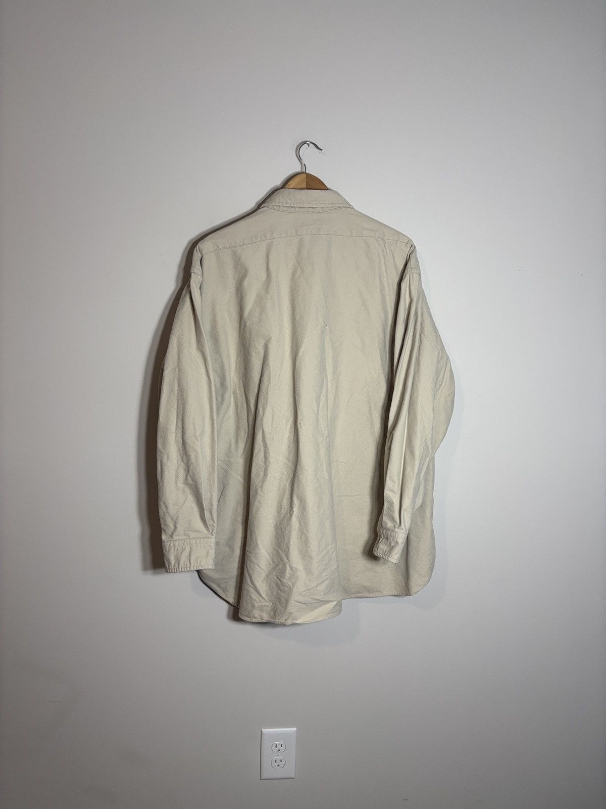 L.L. Bean Vintage LL Bean Chamois Button Up Shirt Distressed Size 19 Size US XXL / EU 58 / 5 - 5 Thumbnail