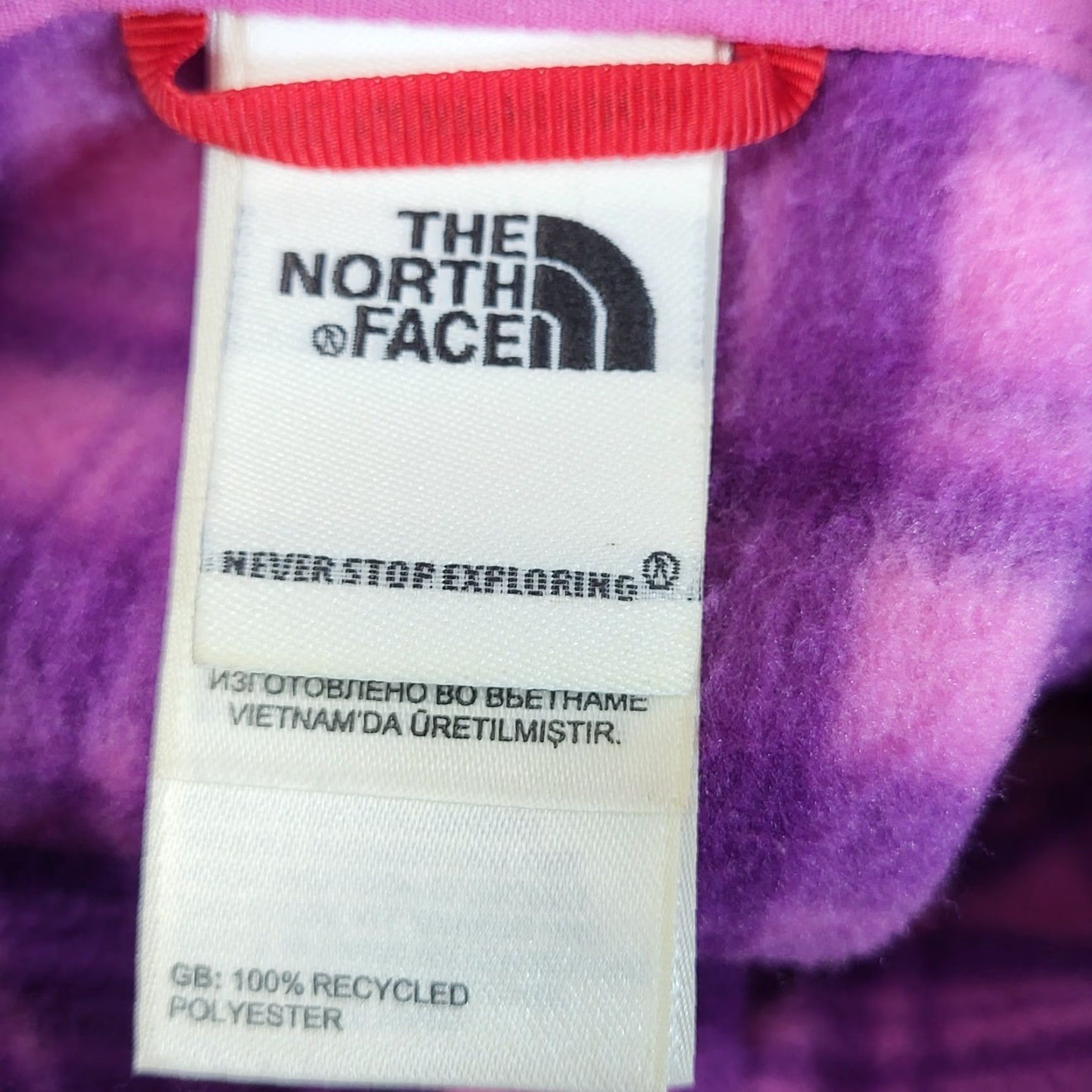 The North Face The North Face TKA 100 Fleece Pullover Womens S 1/4 Zip Plaid Purple Pink Jacket Pullover TKA100 Womens S Purple Plaid 1990s? Size S / US 4 / IT 40 - 3 Thumbnail