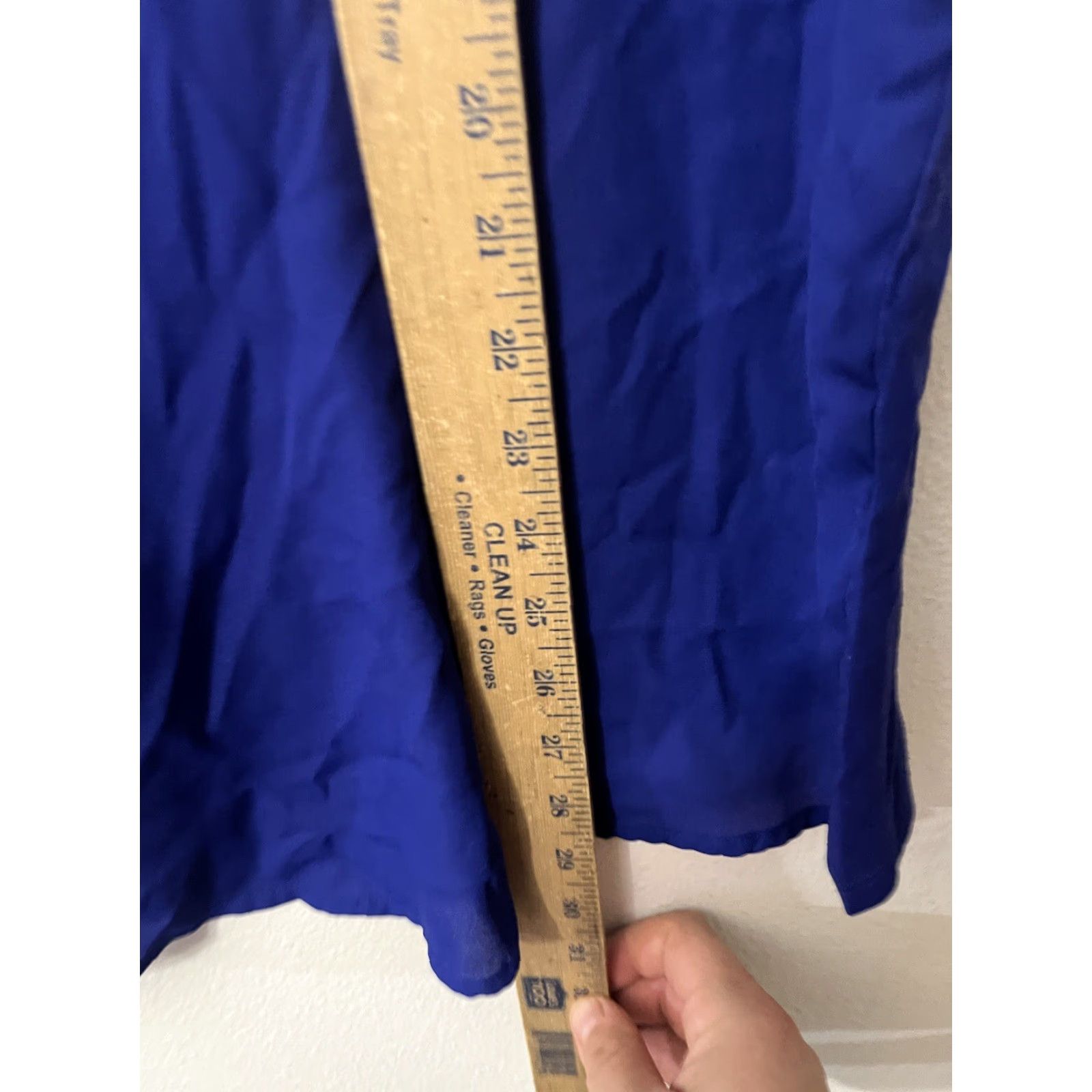 Vince Camuto Vince Camuto Women's Tee Short Sleeve Sheer Shirttail Hem Royal Blue M Size M / US 6-8 / IT 42-44 - 4 Thumbnail