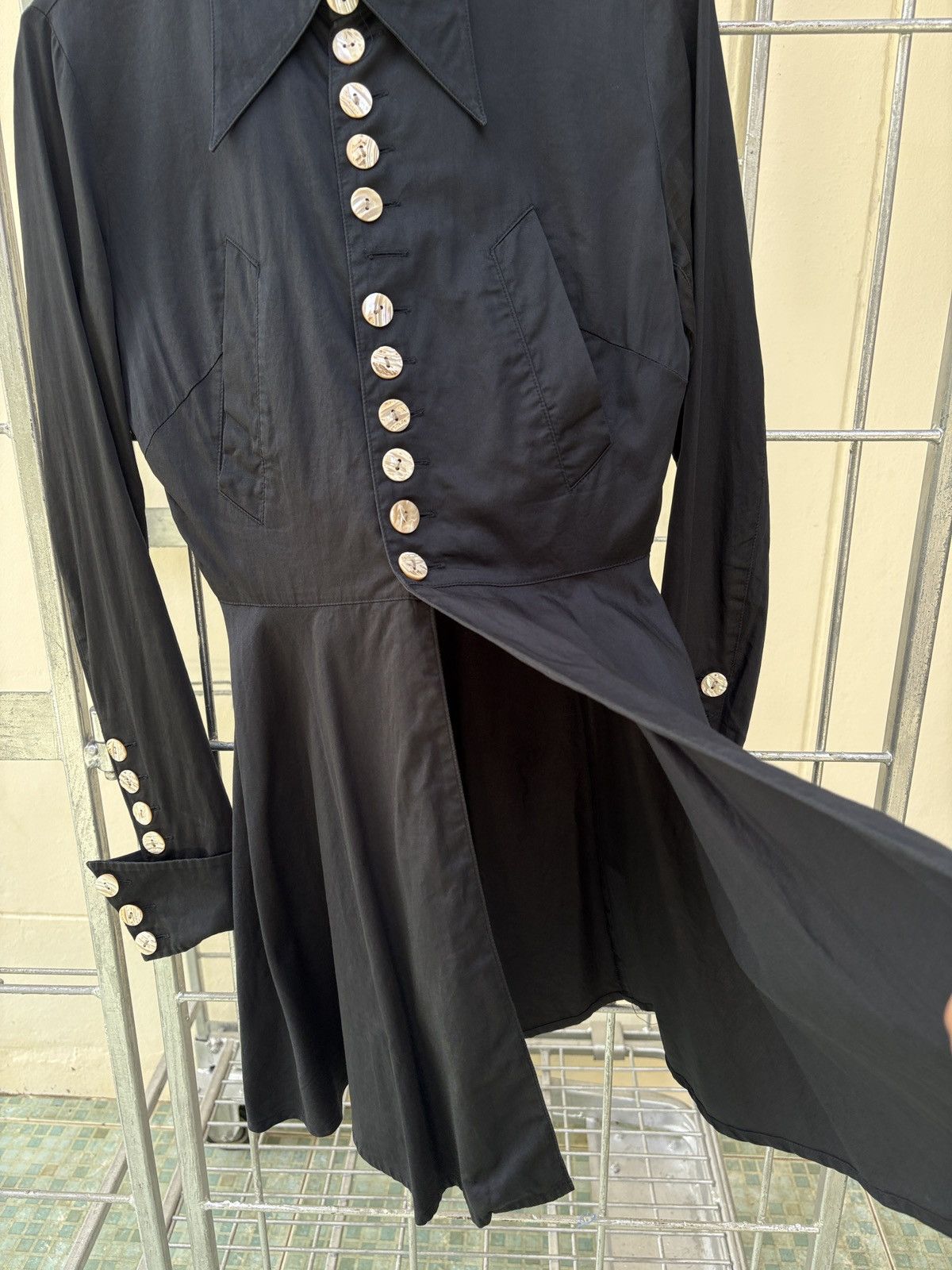 Jean Paul Gaultier Jean Paul Gaultier JPG black long sleeves dress shirt Size M / US 6-8 / IT 42-44 - 5 Thumbnail