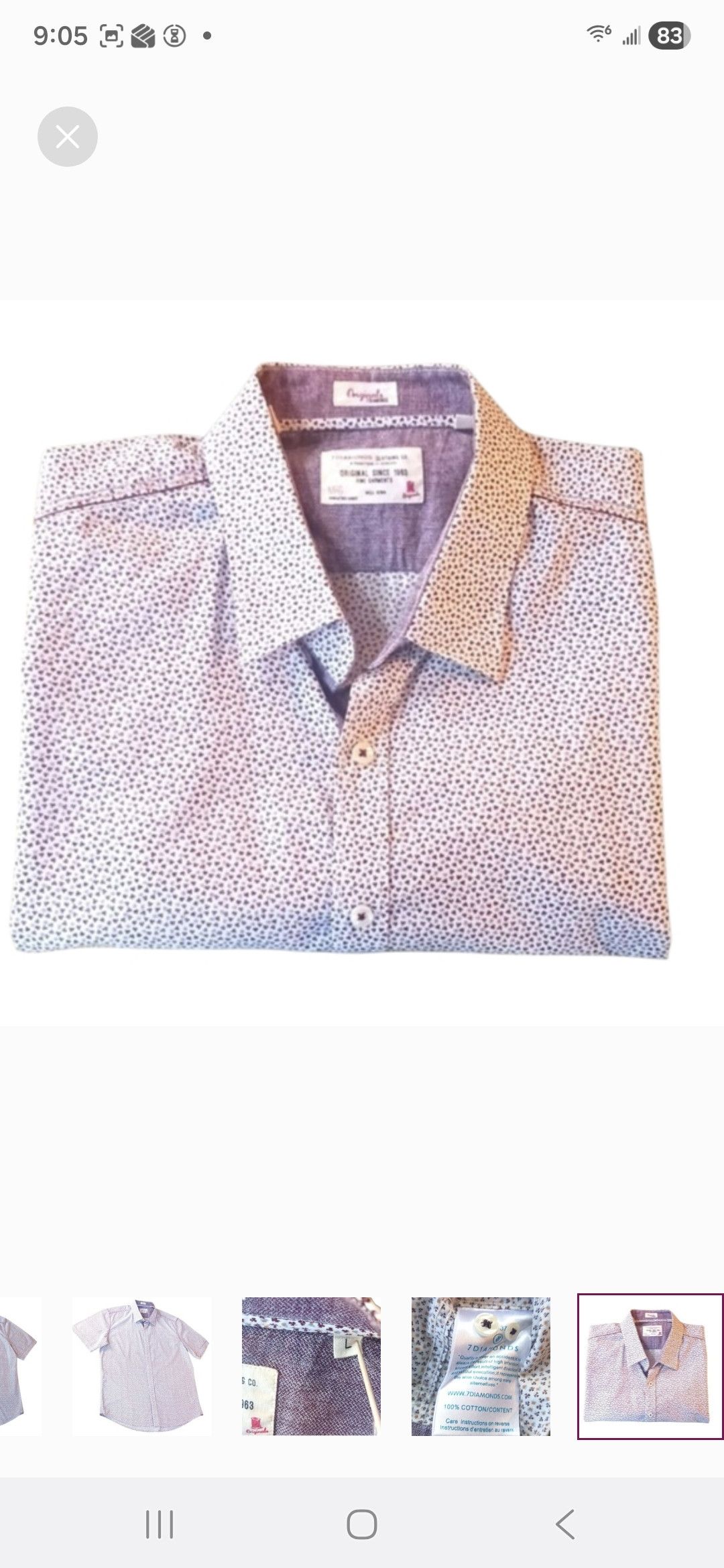 7Diamonds 7 Diamonds Shirt-Casual Size US L / EU 52-54 / 3 - 4 Thumbnail