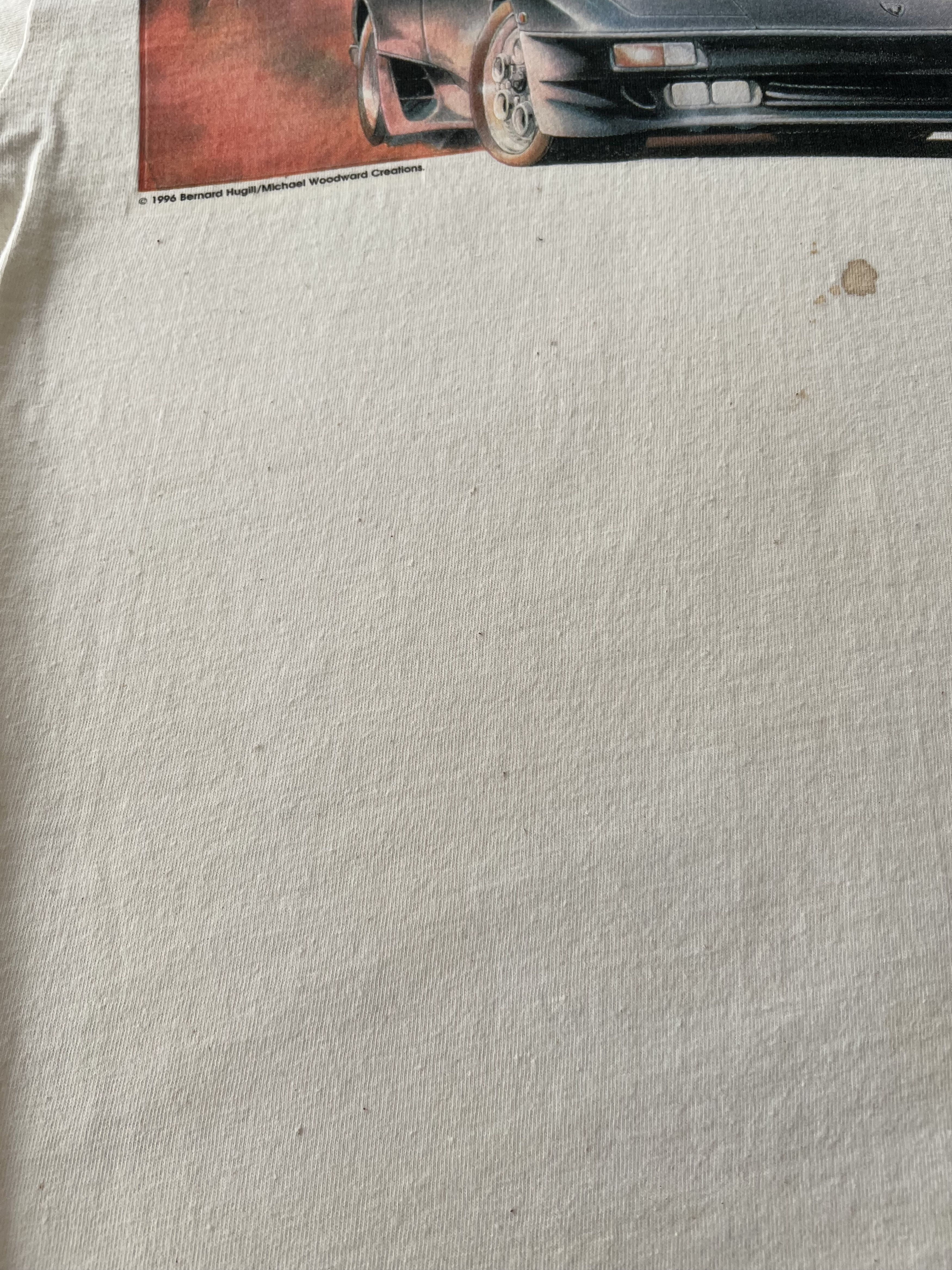 Vintage Vintage 1996 Lamborghini Diablo Promo White T-shirt Size US L / EU 52-54 / 3 - 8 Thumbnail