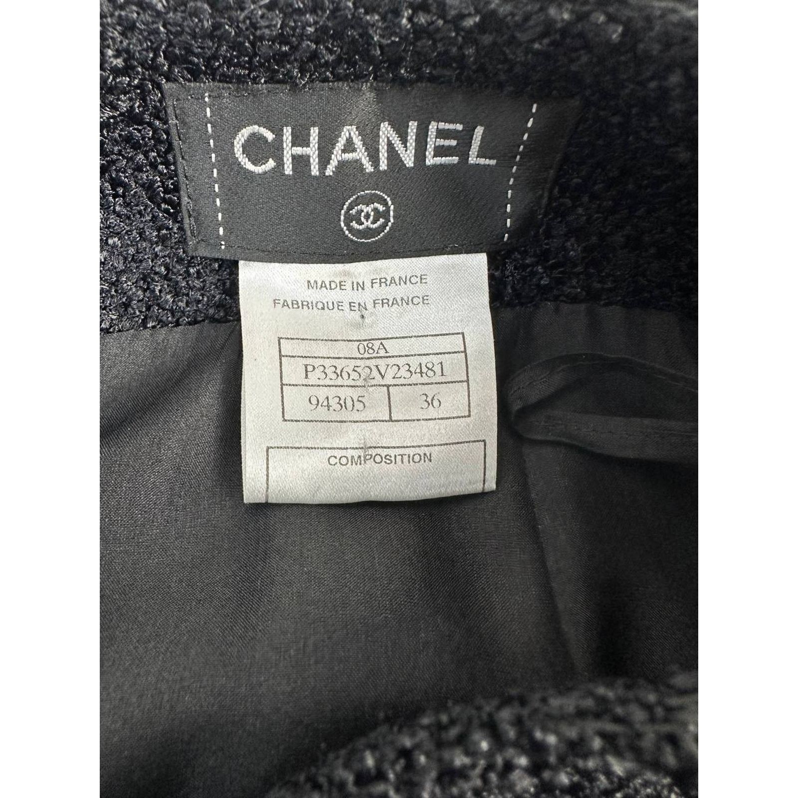 Chanel Chanel Tweed Embroidery Skirt Sz.36 Size 26" / US 2 / IT 38 - 4 Thumbnail