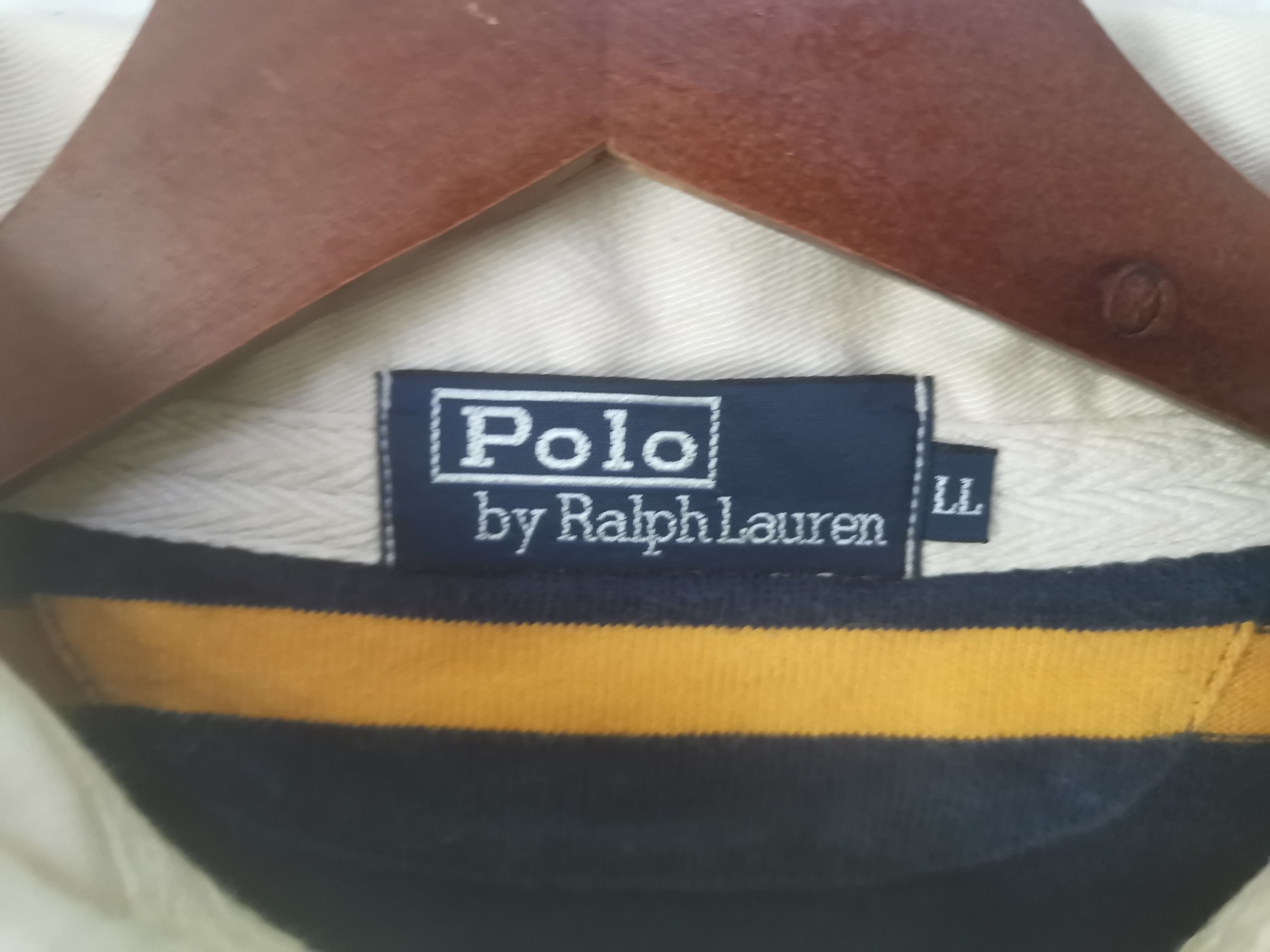 Polo Ralph Lauren × Vintage Rare Polo Ralph Lauren polos rugby shirt stripe design Size US XL / EU 56 / 4 - 4 Thumbnail