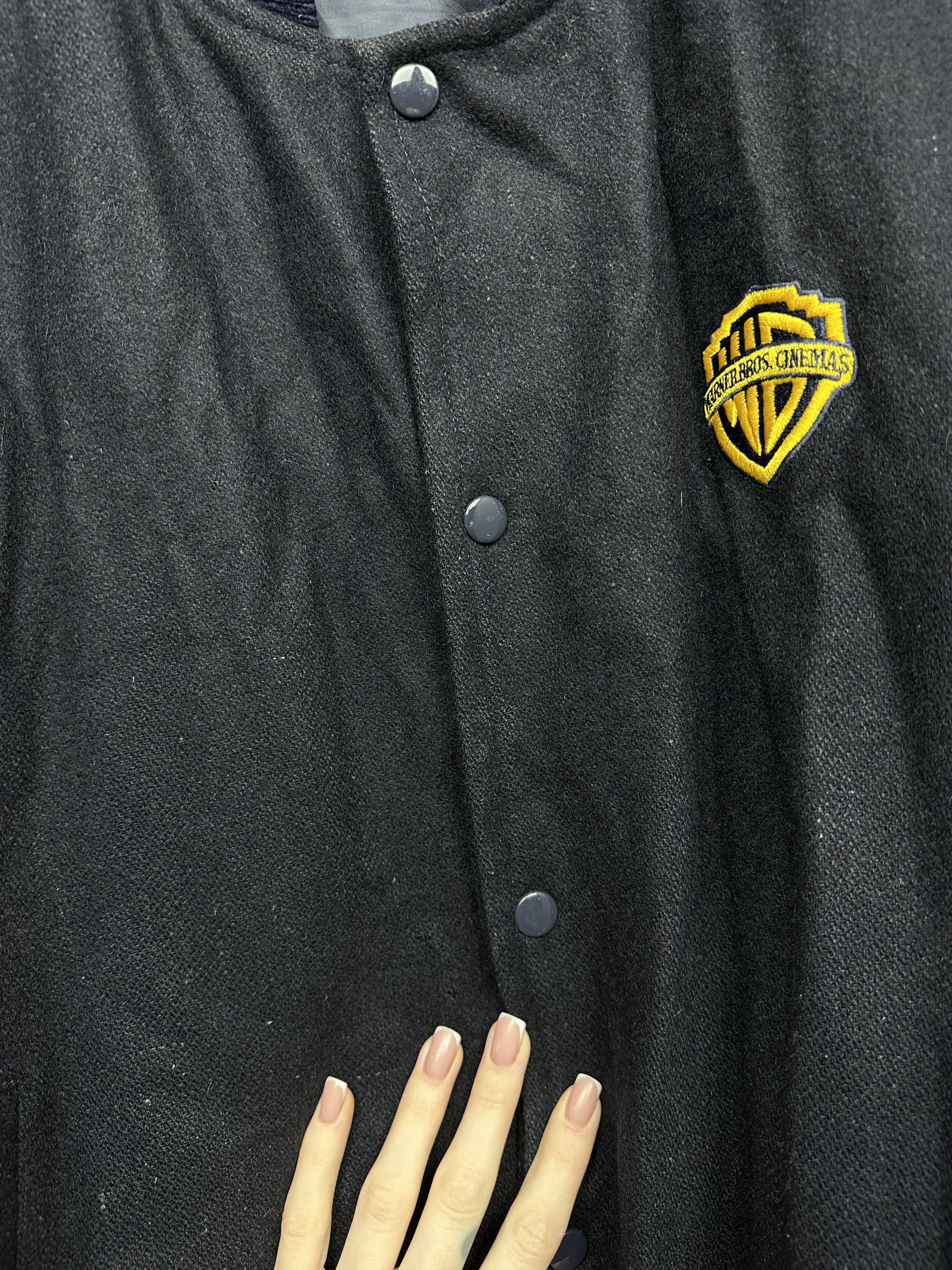 Vintage × Warner Bros Warner Bros Vintage Mens Wool Varsity Bomber Jacket Size US XL / EU 56 / 4 - 6 Thumbnail