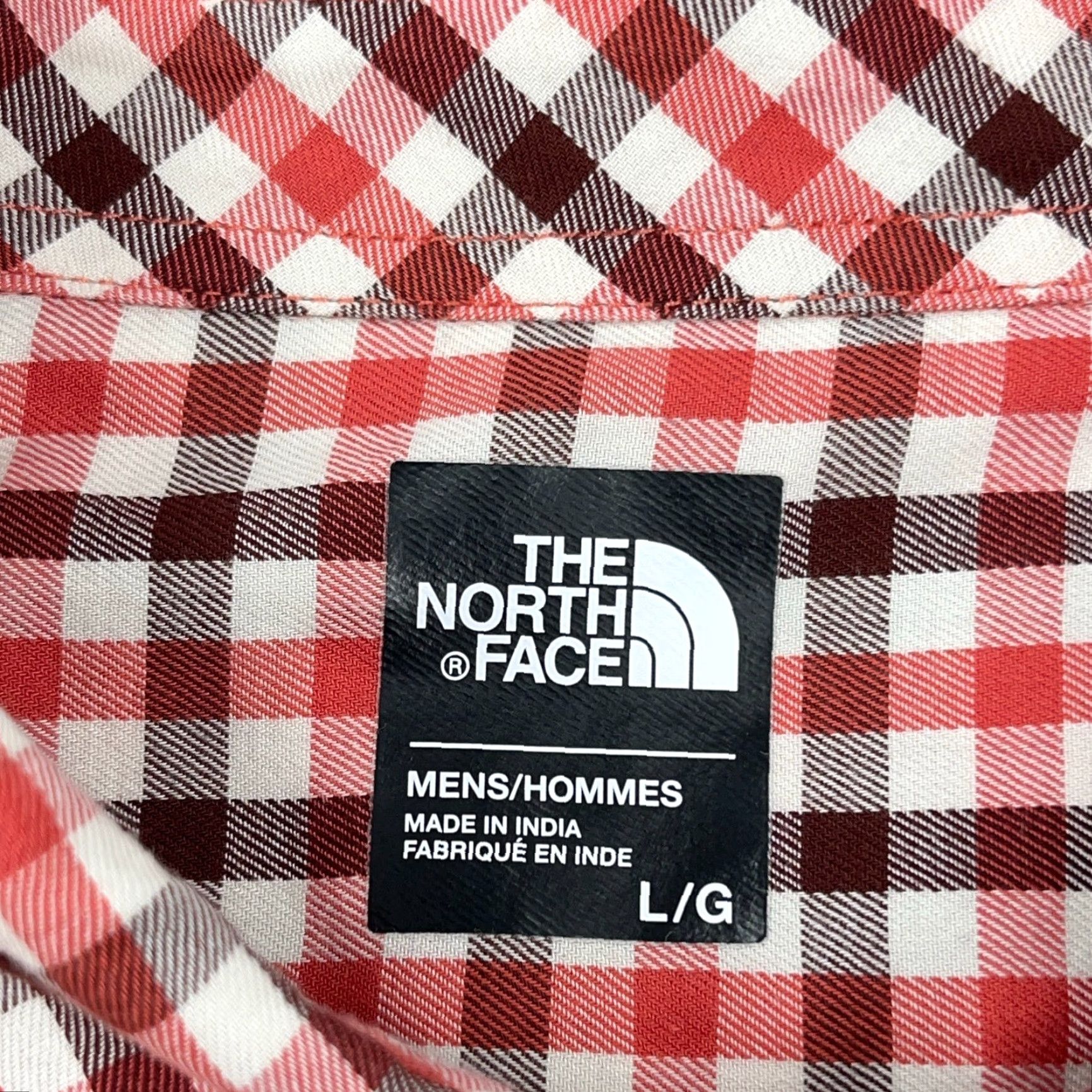The North Face The North Face Shirt Men Large Pin Plaid Button Up Hiking Salmon Check Outdoor Adult Size US L / EU 52-54 / 3 - 3 Thumbnail
