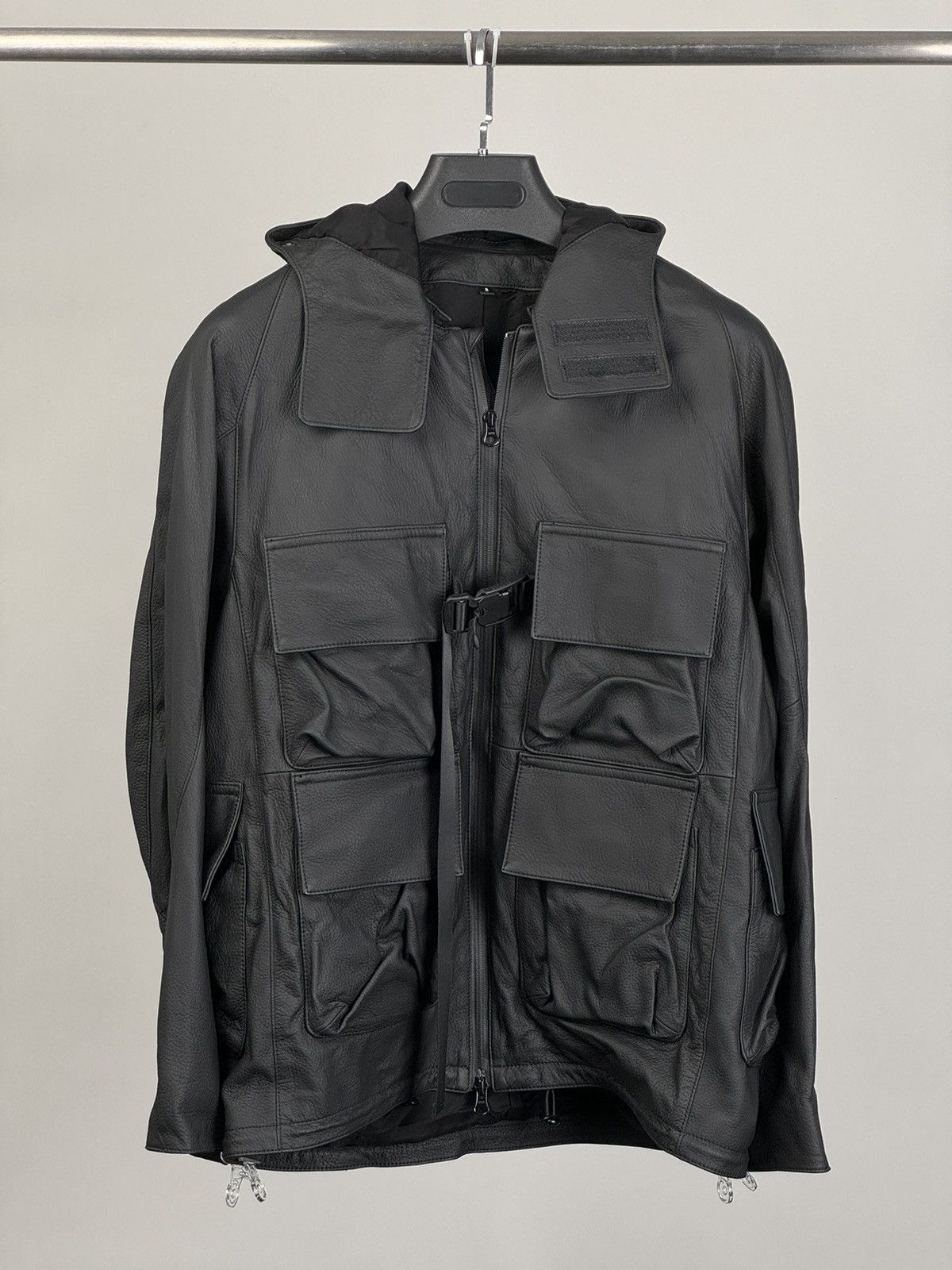 The Viridi-anne Leather mask hooded jacket size 2 Size US M / EU 48-50 / 2 - 10 Thumbnail