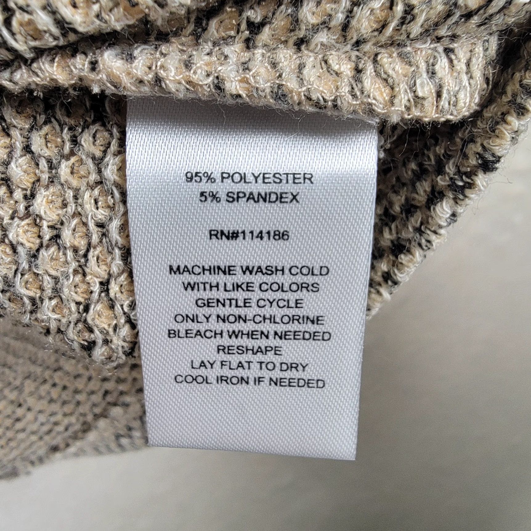 Vintage Women's Retrology Long Sleeve Sweater Size Large Oatmeal Combo Size L / US 10 / IT 46 - 5 Thumbnail