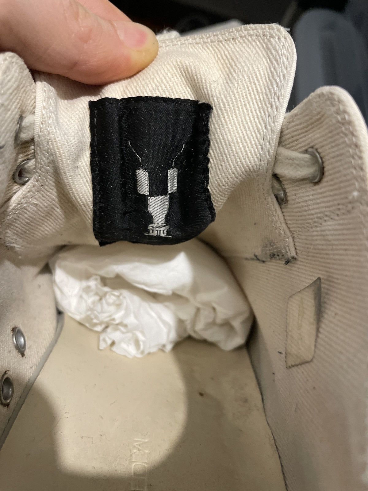 Rick Owens Rick Owens Ramones low white Size US 9 / EU 42 - 10 Thumbnail