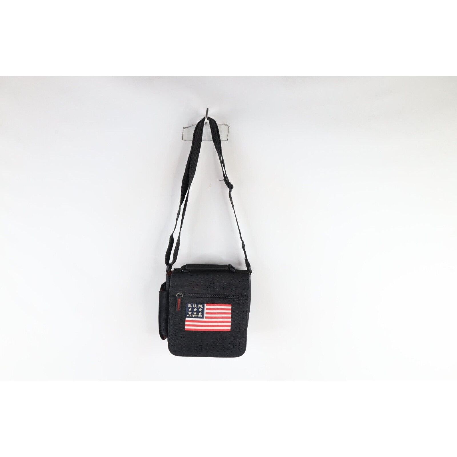Vintage Vintage 90s Bum Equipment Spell Out USA Flag Distressed Bag Size ONE SIZE - 1 Thumbnail