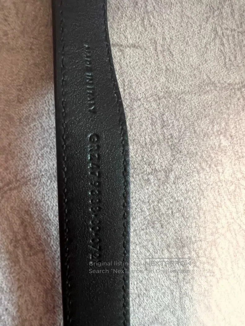 Saint Laurent Paris Saint Laurent Paris size 80 Square buckle black belt, belt Size ONE SIZE - 4 Thumbnail