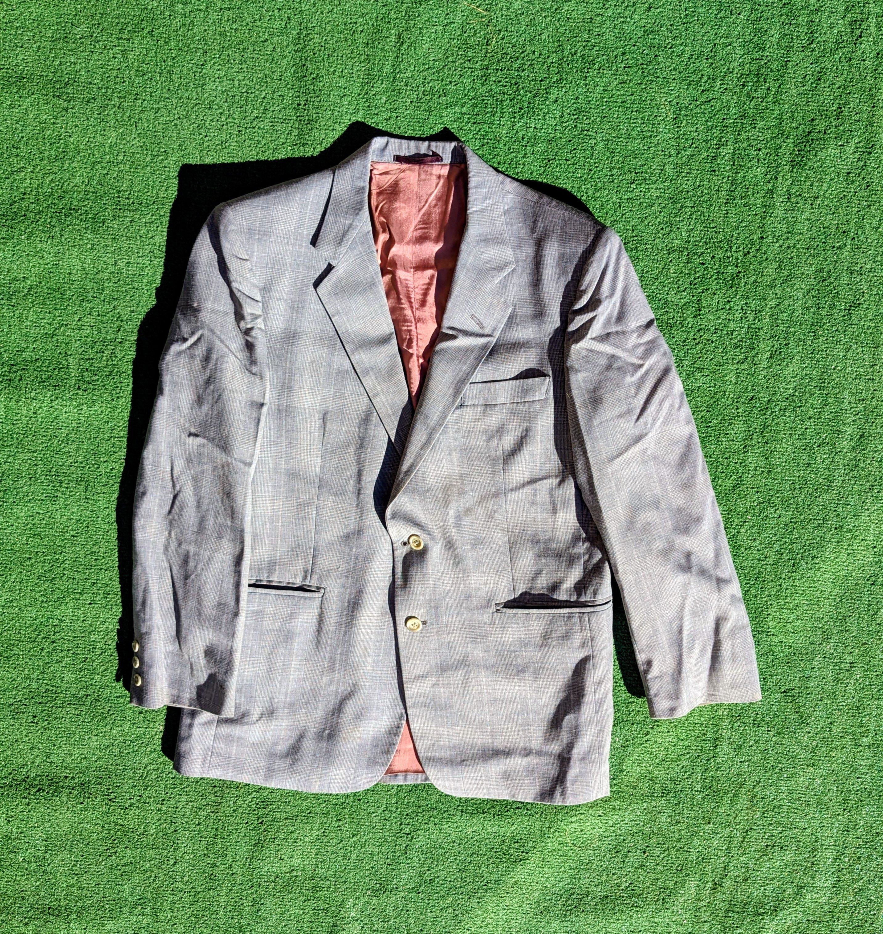 Other STAINED The Clothier VTG Glen Check 42S Colombia Suit Coat Size 42S - 5 Thumbnail
