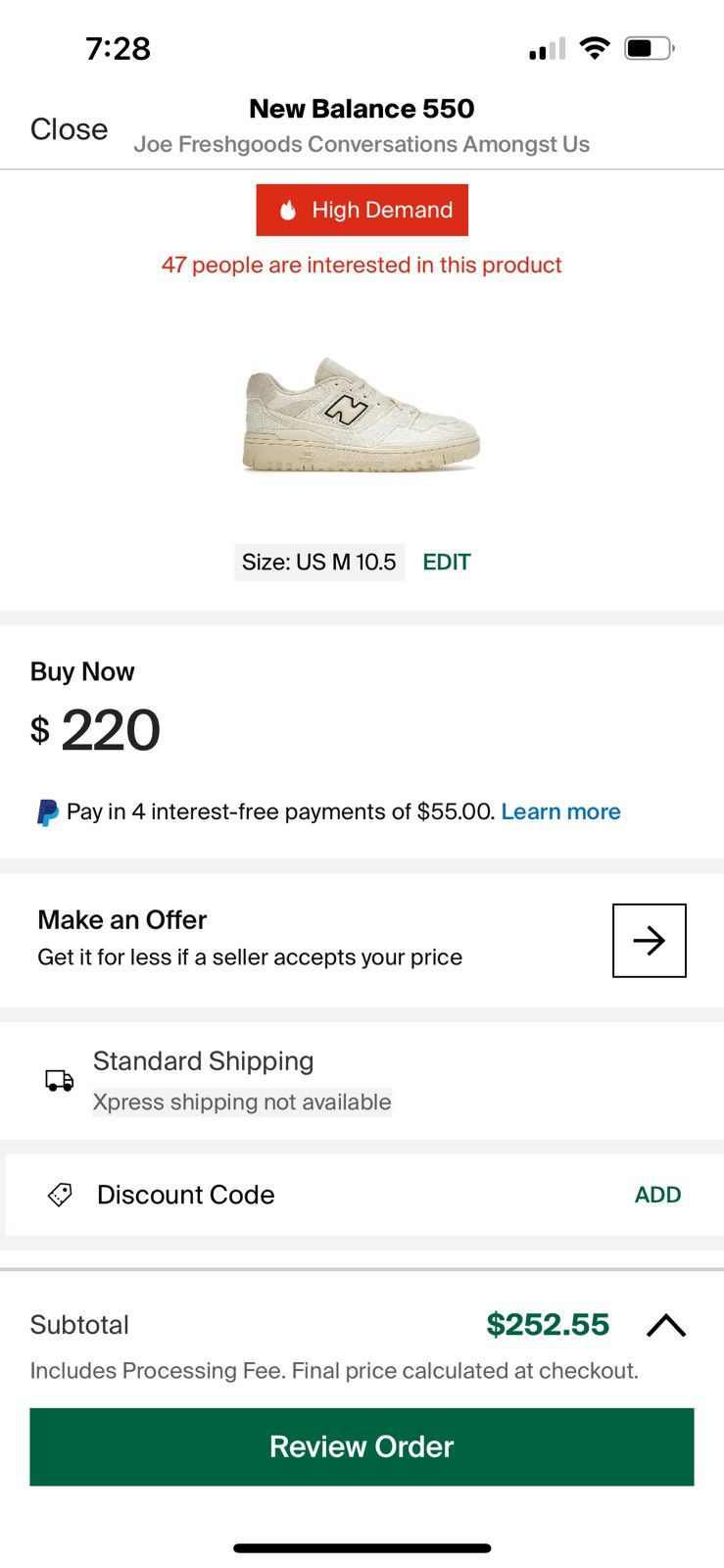 New Balance New Balance 550 - Joe Freshgoods “Conversations Amongst Us” Size US 10.5 / EU 43-44 - 7 Thumbnail