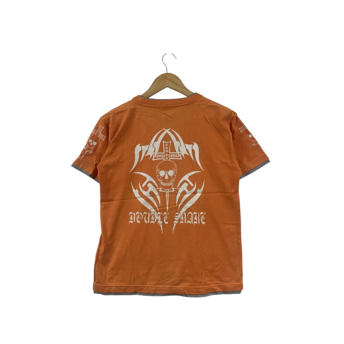 Vintage Vintage FLY BEANS SKATEBOARD Cross Bones Tee Shirt Top Skull Size US S / EU 44-46 / 1 - 4 Thumbnail