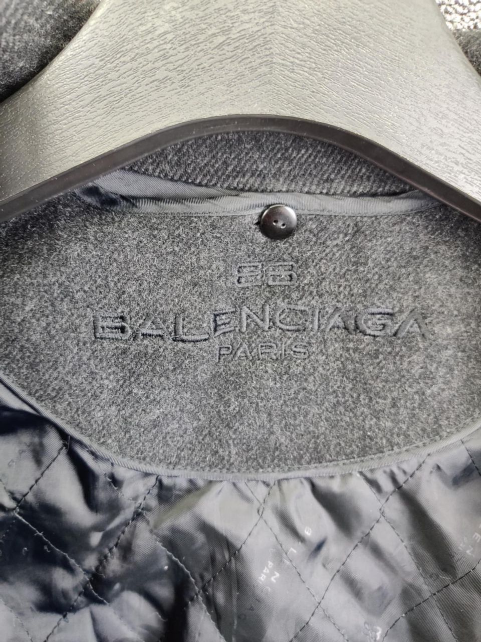 Balenciaga Balenciaga Paris Pour Homme Soft Wool Single Breasted Coat Size US L / EU 52-54 / 3 - 8 Thumbnail