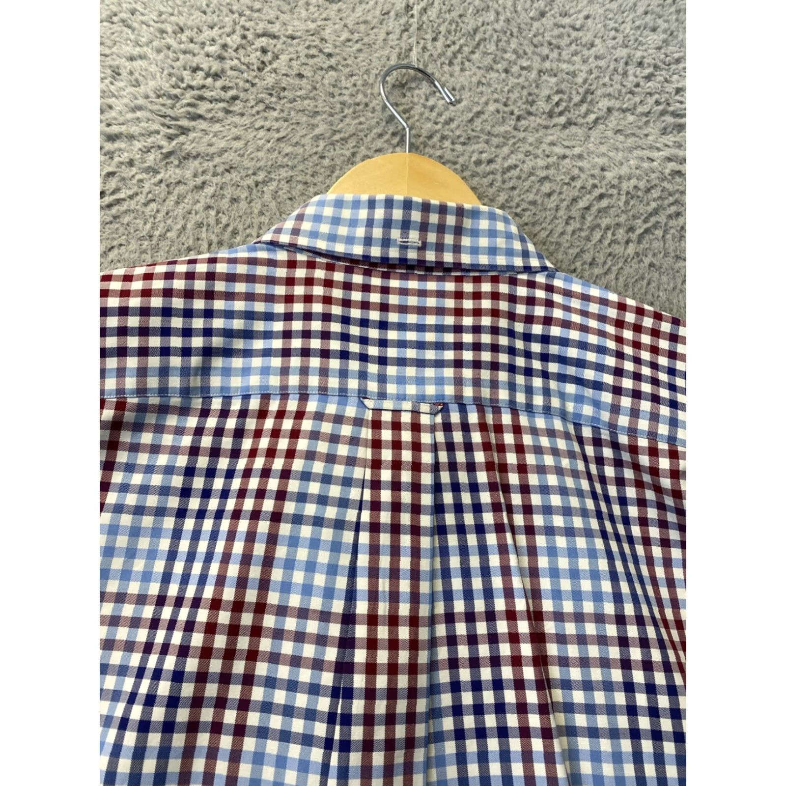 Faconnable VINTAGE Façonnable Cotton Blue Plaid Long Sleeve Shirt XL 90s Mens Size US XL / EU 56 / 4 - 8 Thumbnail